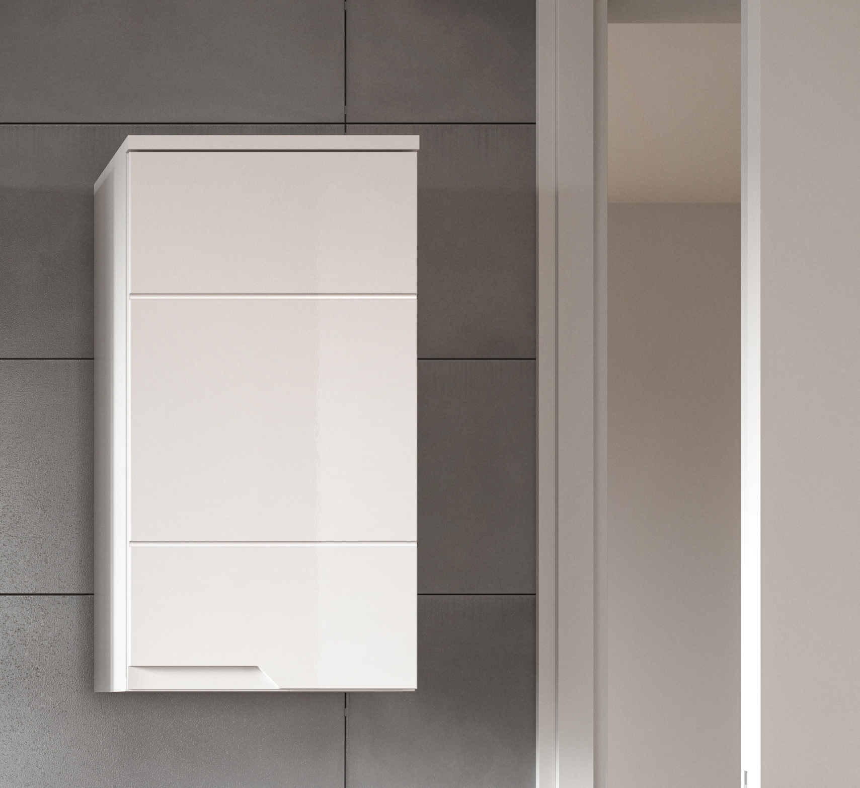 welltime Hängeschrank »CAPRI, Höhe 73 cm, 1 Tür mit Soft-Close-Funktion, 1 Einlegeboden« Badschrank, Schrank, Badhängeschrank