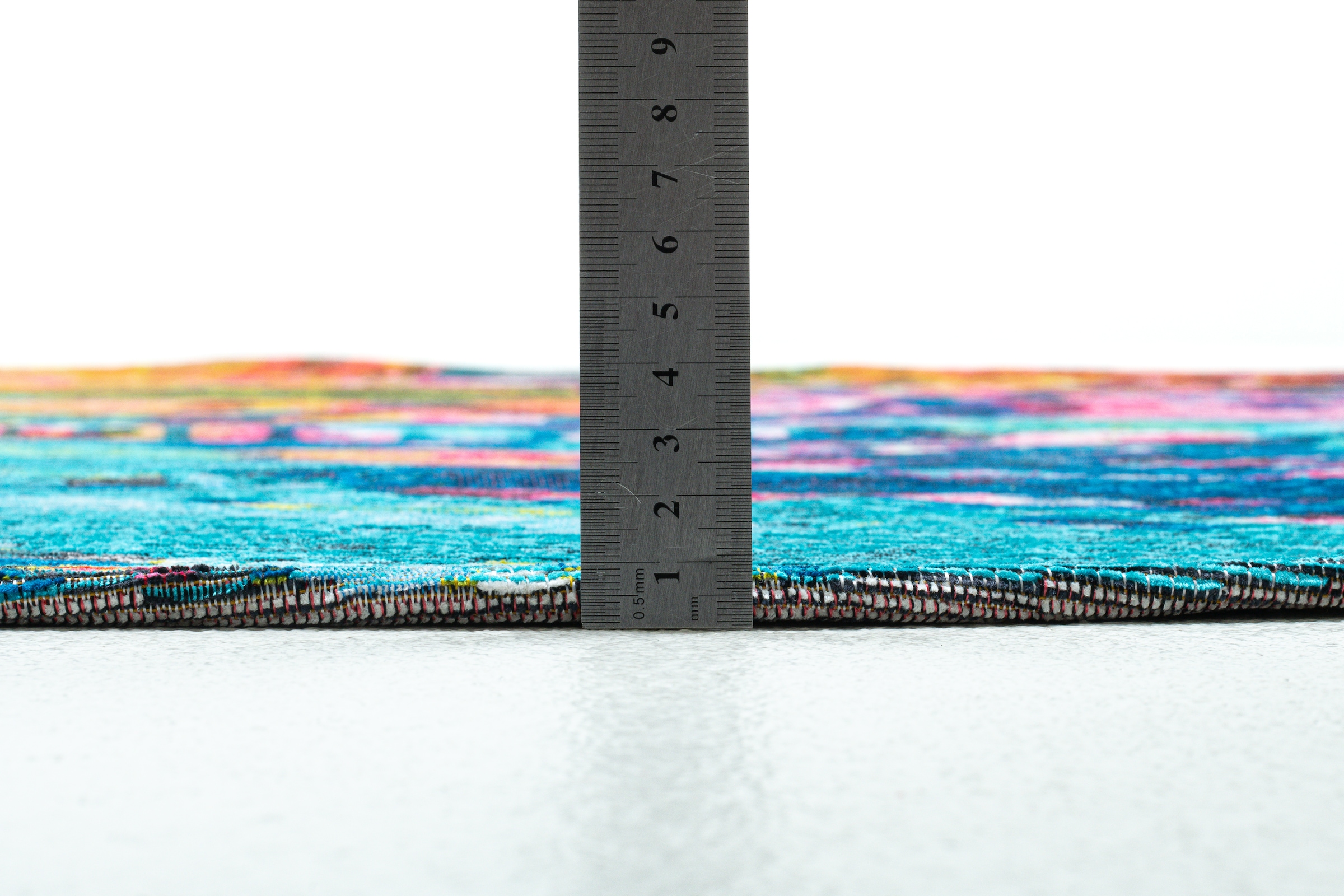 Sansibar Teppich »Keitum 006« rund 3 mm Höhe Flachgewebe, modernes Design, Motiv Totenkopf & gekreuzte Säbel