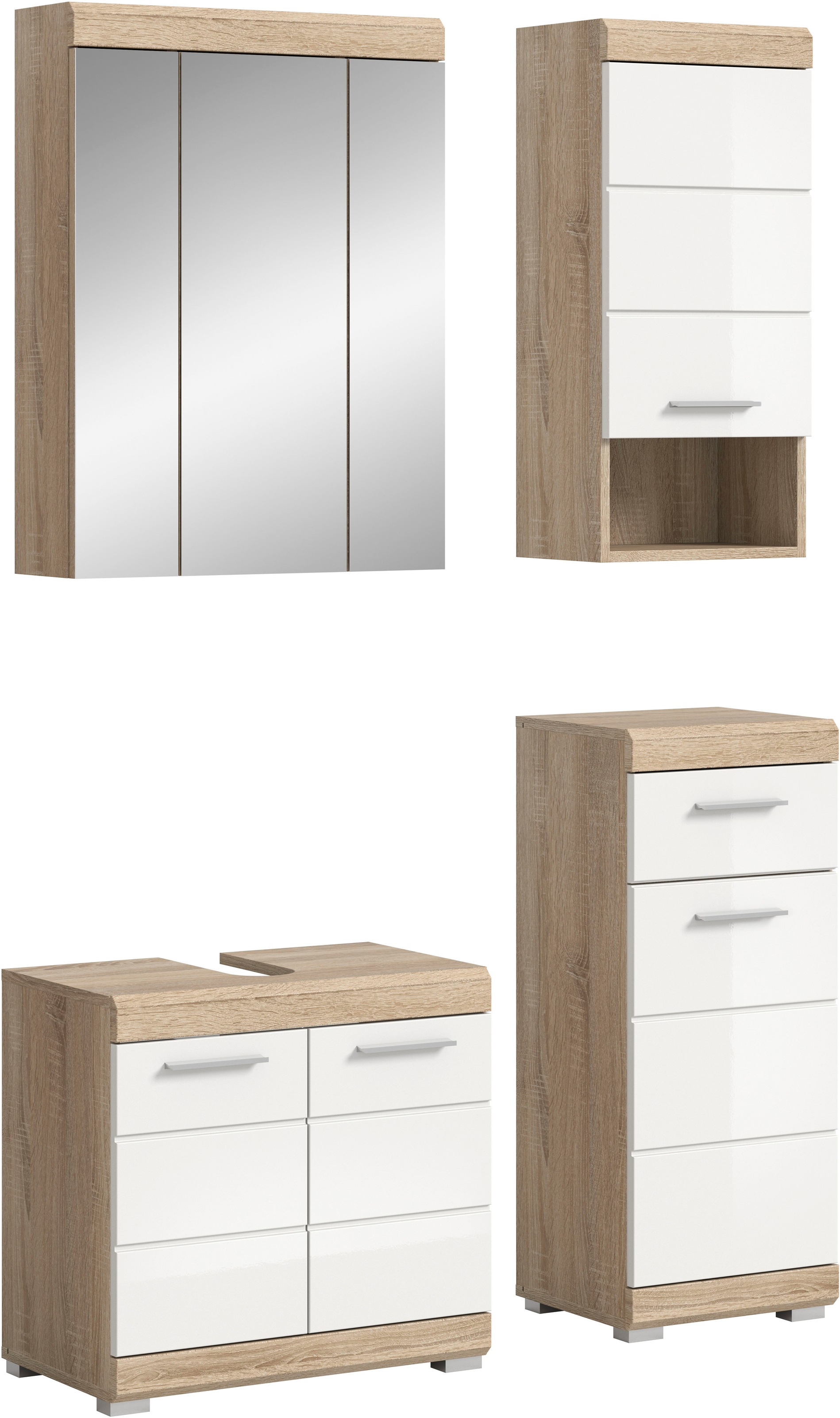 welltime Ensemble de meubles de salle de bain »SIENA, 4 teilig, bestehend aus:« Ensemble, BEST-SELLER !, 4 cuis tlg.