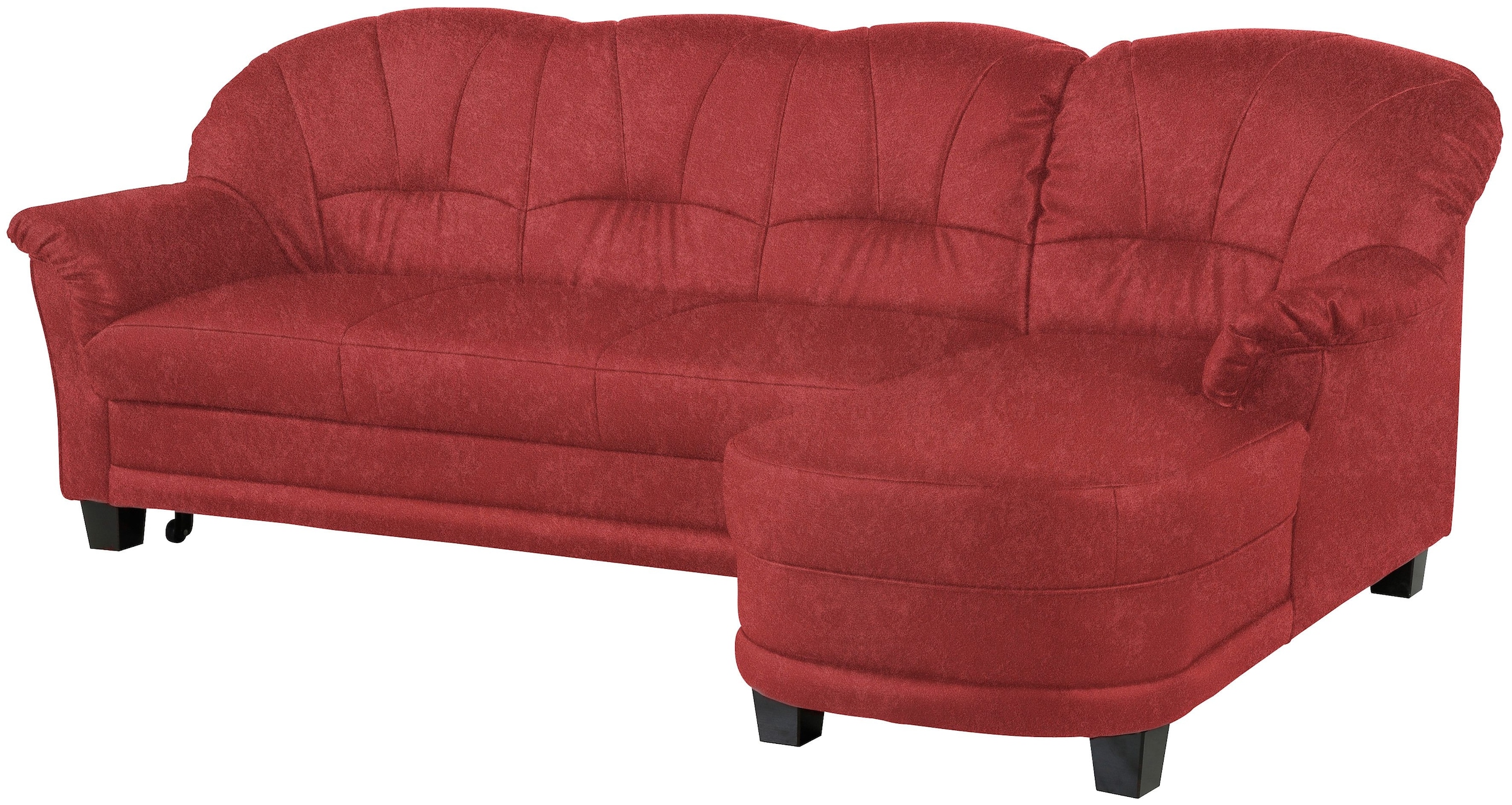 Home affaire Ecksofa »Camelita, Landhaus Sofa, 2 Varianten: Recamiere- oder Ottomane, L-Form« wahlweise mit Bettfunktion