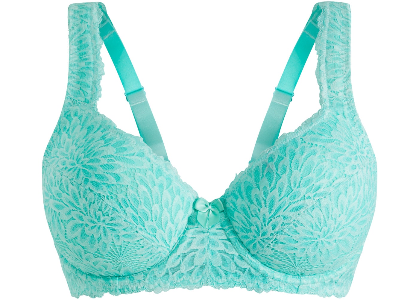 bonprix Soutiens-gorge moulés avec dentelle florale, en polyamide et élasthanne