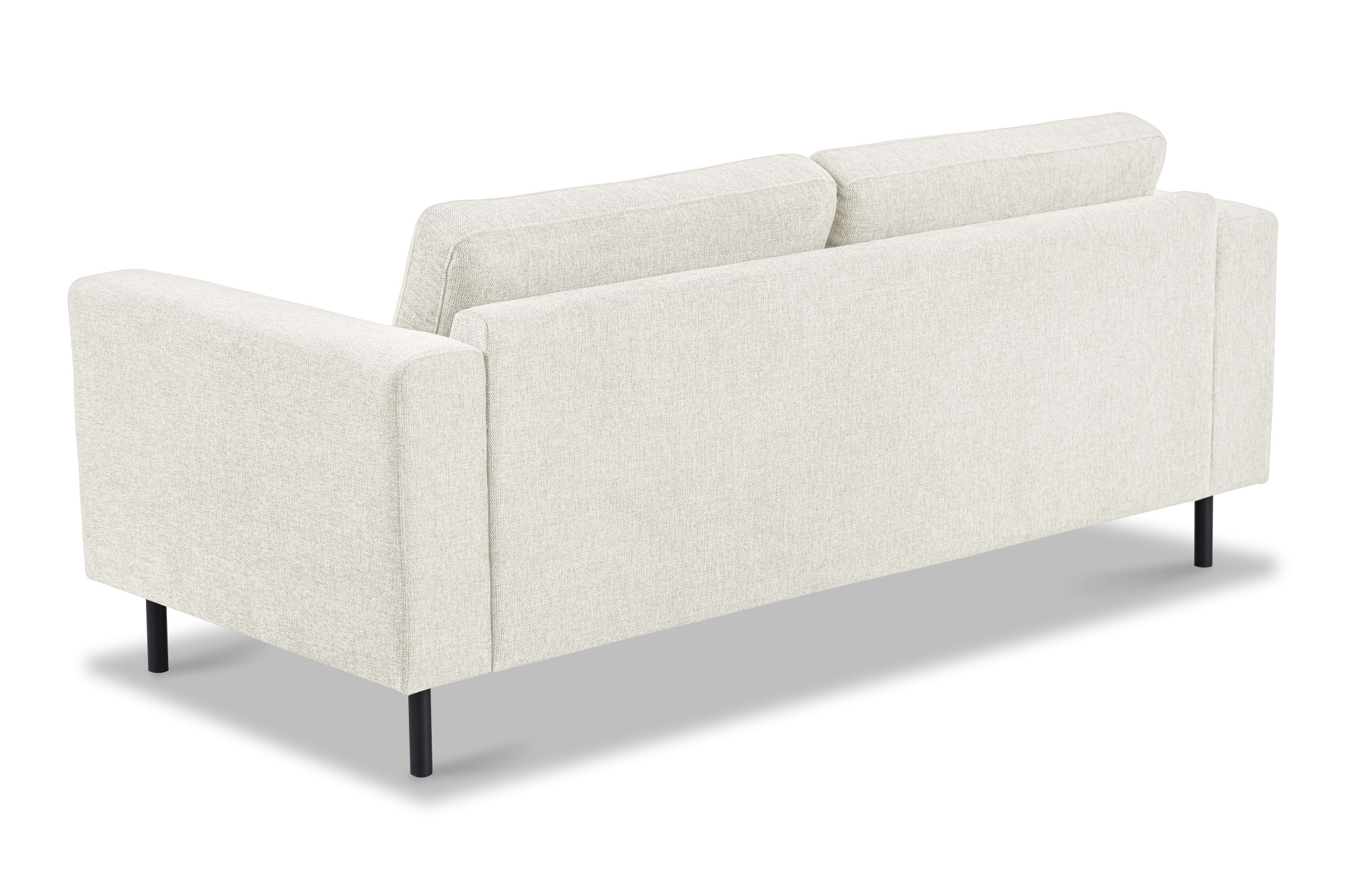 GOODproduct 2,5-places »Sveeva, Kompaktsofa, B.183 cm, schwarze Metallfüsse« tissu tissé durable, avec suspension ondulée, plusieurs couleurs