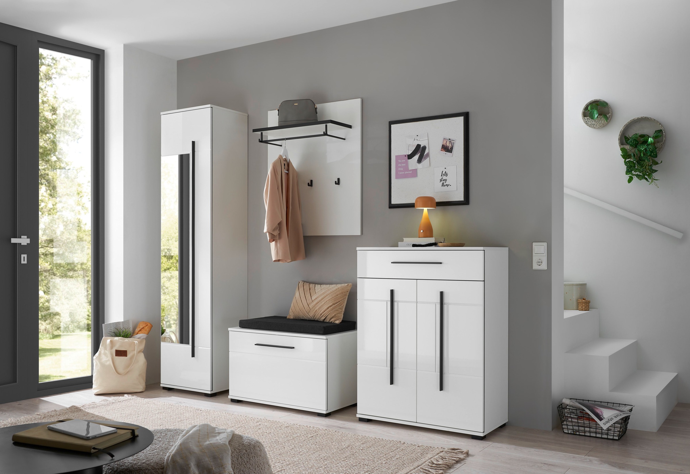 Home affaire Ensemble de vestiaires »Cantara, moderne Garderobe, Komplettset mit viel Stauraum« Ensemble complet, 4 cuis tlg.