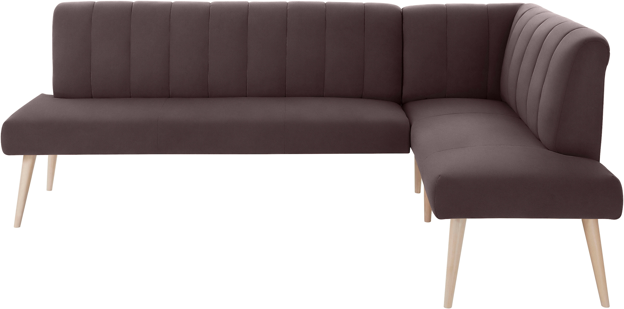 exxpo - sofa fashion Banc d'angle »Costa, moderne Rückensteppung, bequem und elegant, hoher Holzfuss« de haute qualité, positionnable librement dans la pièce