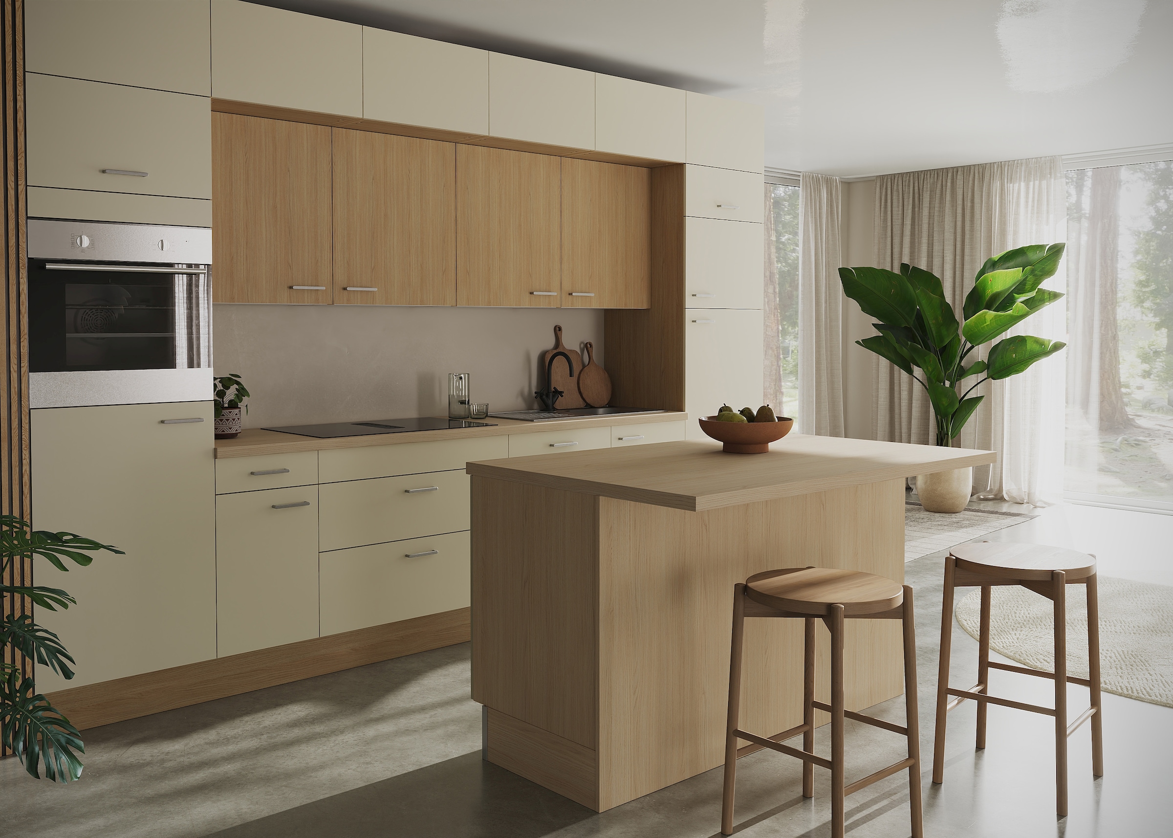 KOCHSTATION Kitchenette »KS-Lucy« Breite 360 cm, Soft-Close, inkl. Zubehör, wahlweise mit E-Geräten