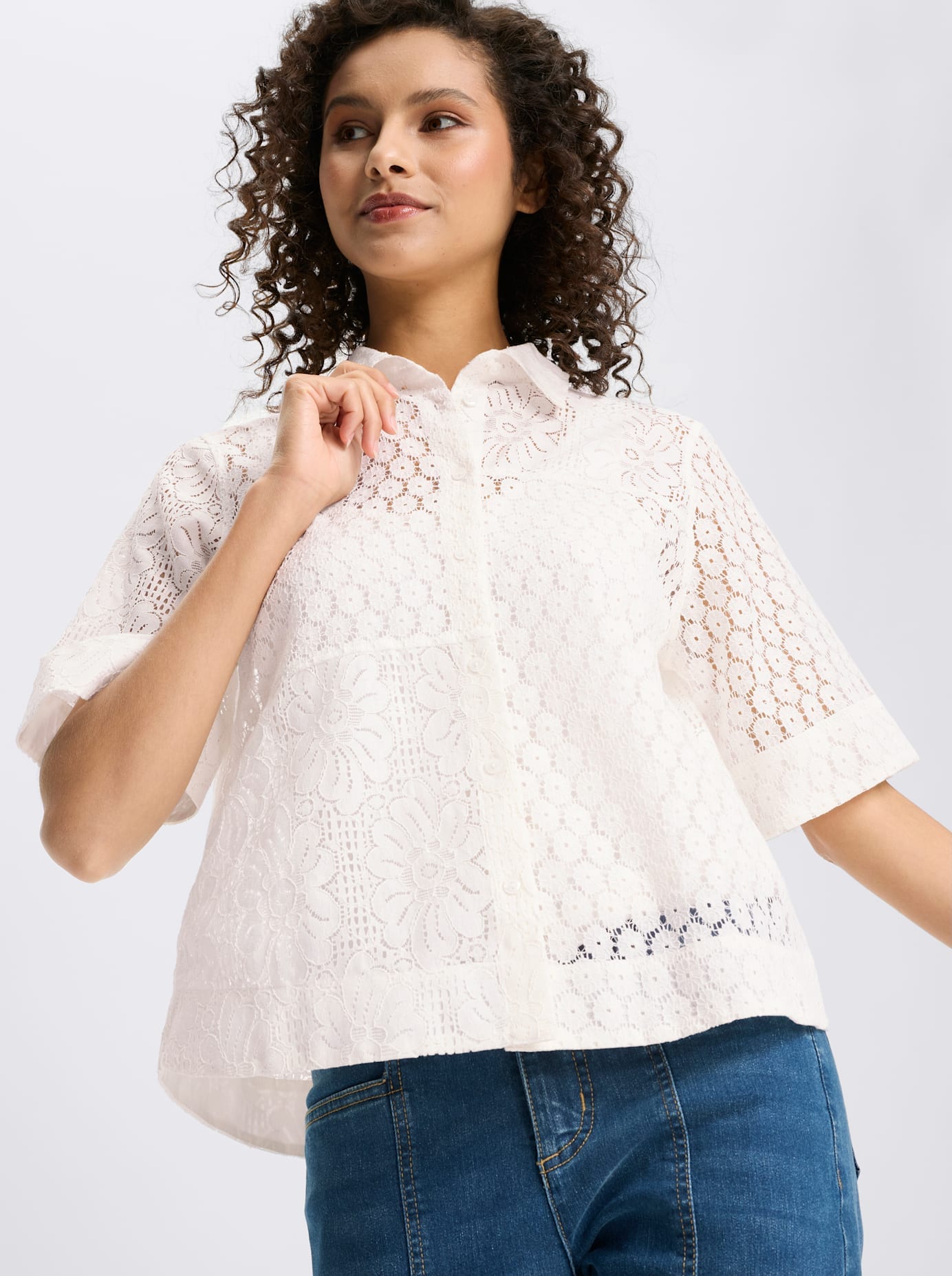 heine Blouse à manches courtes