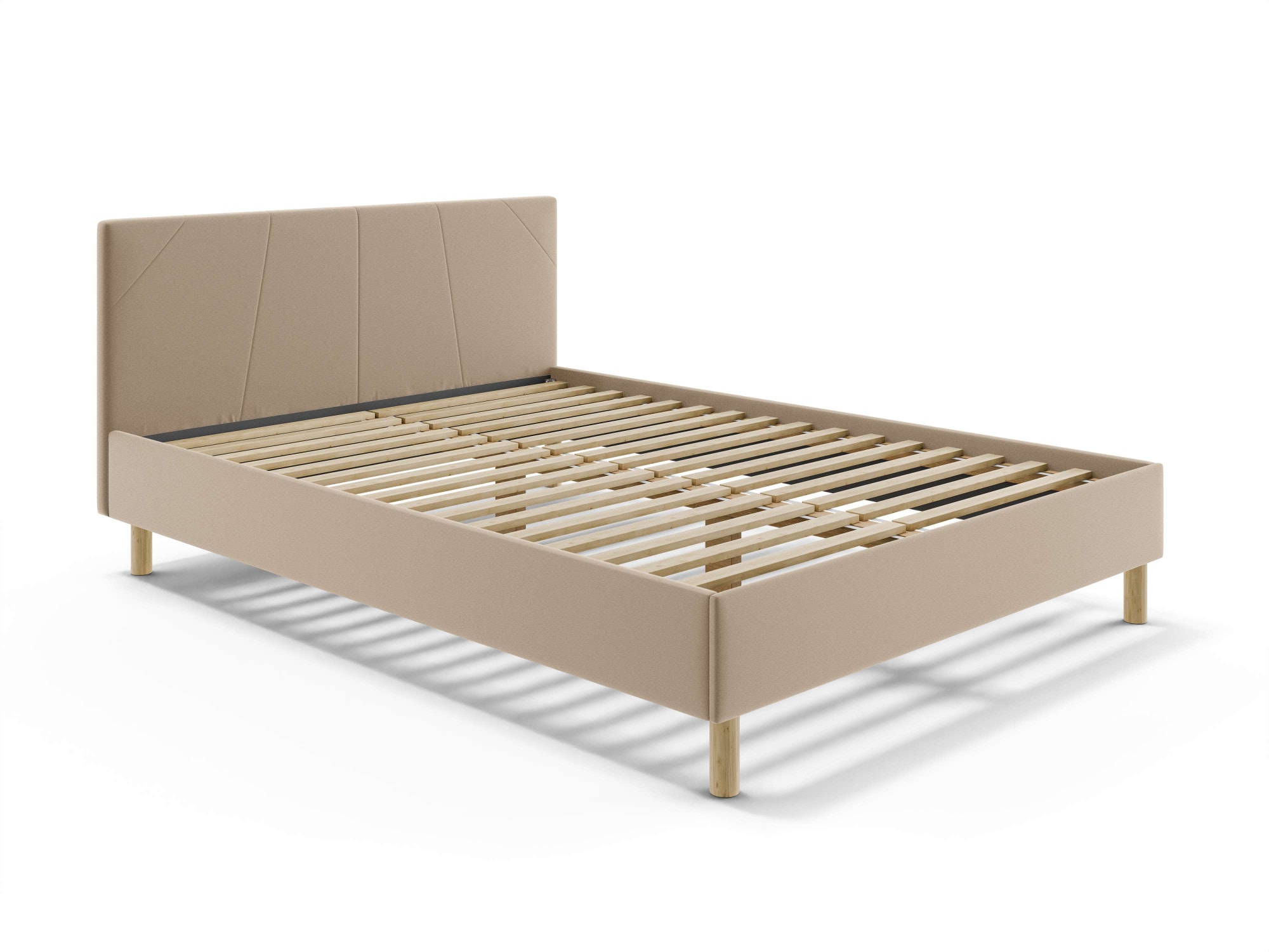 Home affaire Collection Lit rembourré »Albybyn, Bettgestell mit Kopfteil und Lattenrost, in 2 Breiten« sans coffre de lit ni matelas, en 2 largeurs - 140 et 160 cm