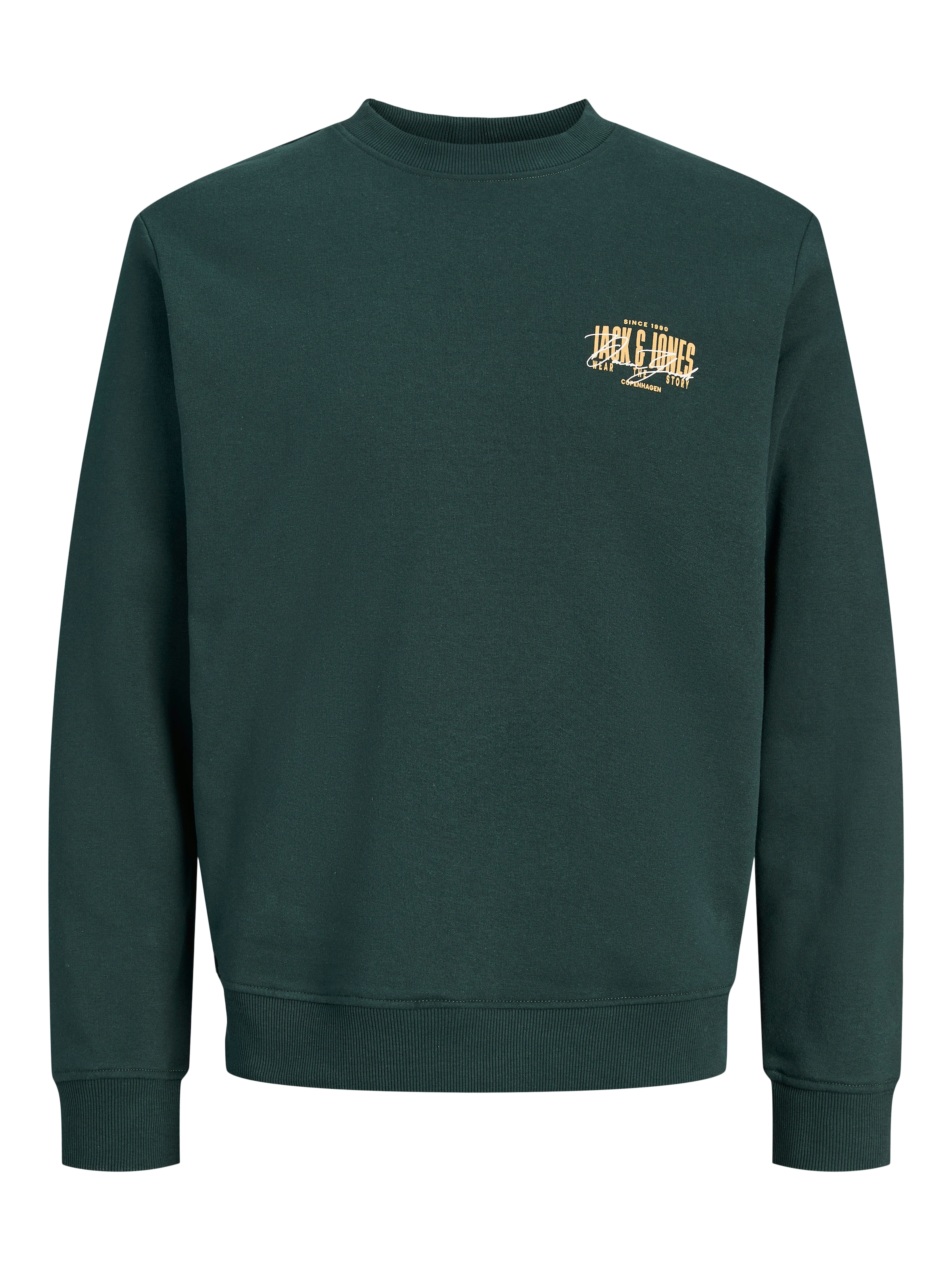 Jack & Jones Sweatshirt »JJAERO SWEAT CREW NECK«, Materialmix, regular fit
