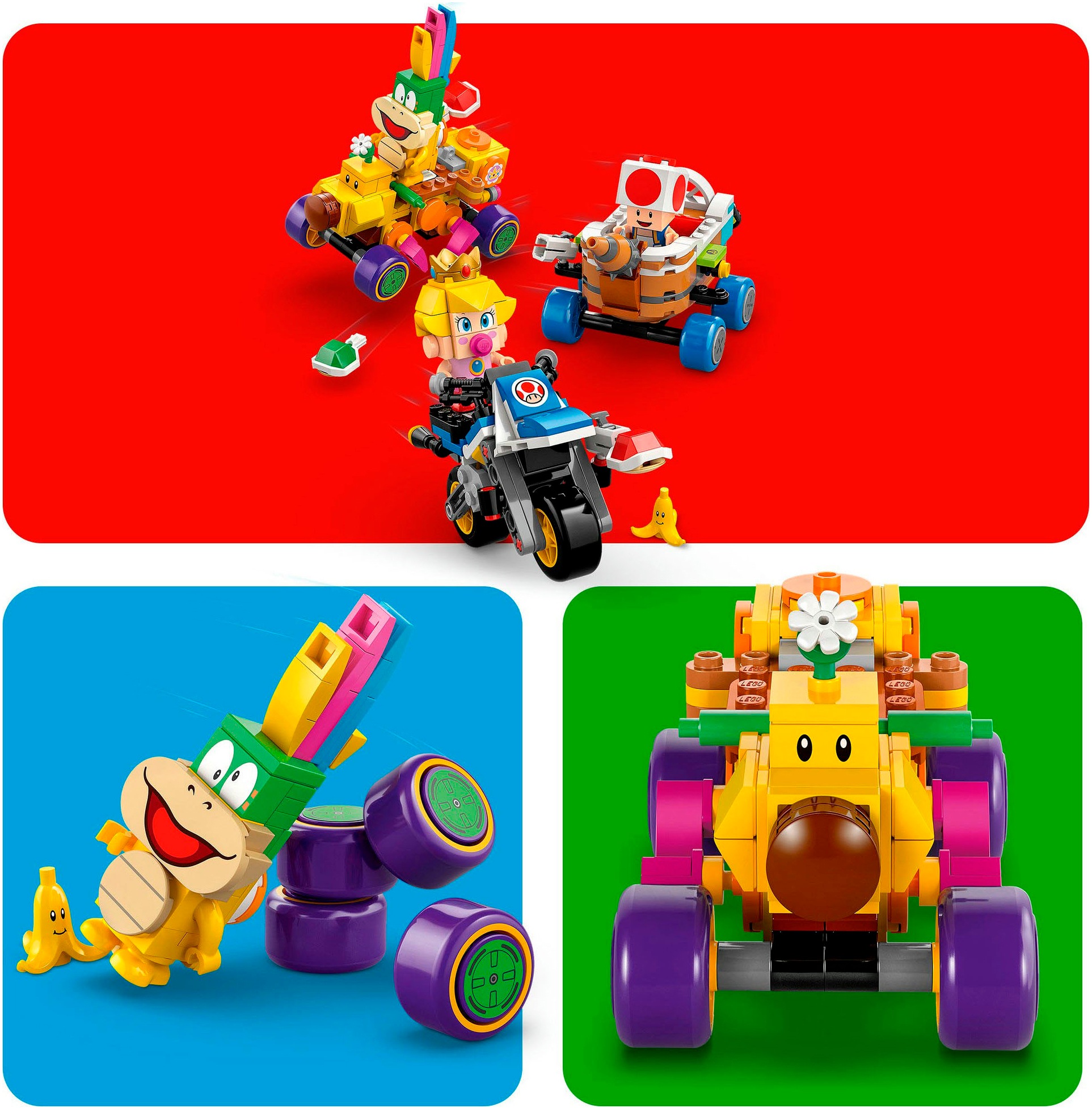 LEGO® Konstruktionsspielsteine »Mario Kart™ – Baby Peach & Grand Prix–Set (72036), LEGO Super Mario« Made in Europe
