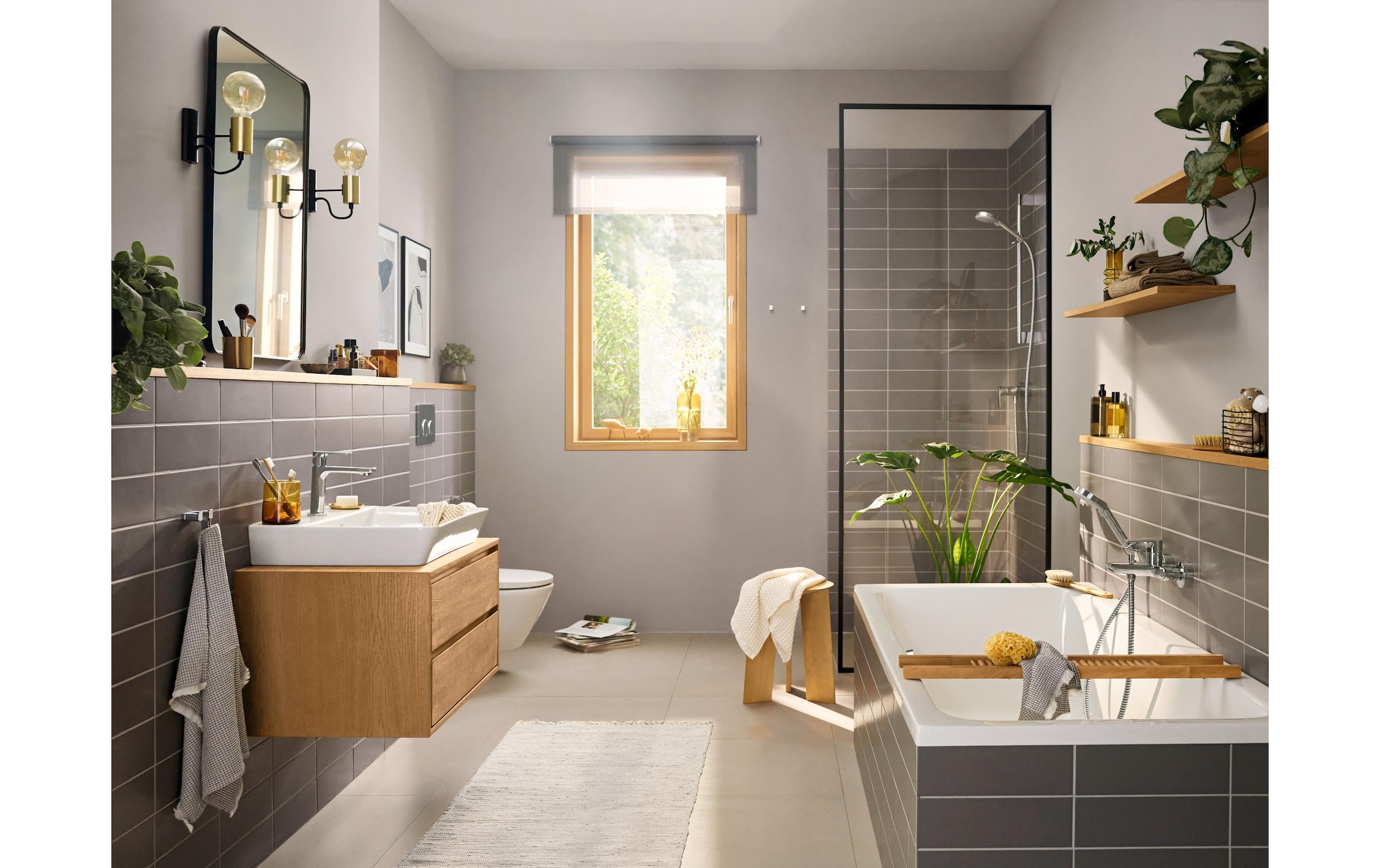 hansgrohe Waschtischarmatur »Rebris E« 11cm, mit Zugstangen-Ablaufgarnitur