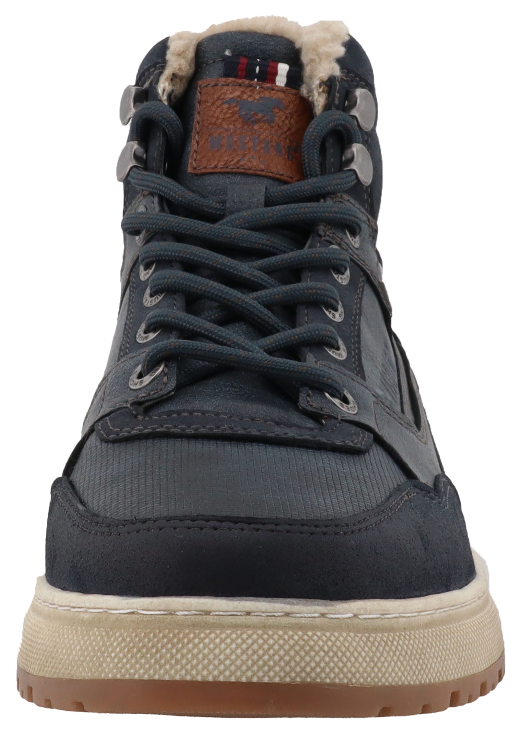 Mustang Shoes Bottes d'hiver »Puno«  baskets montantes, bottines à lacets avec doublure chaude
