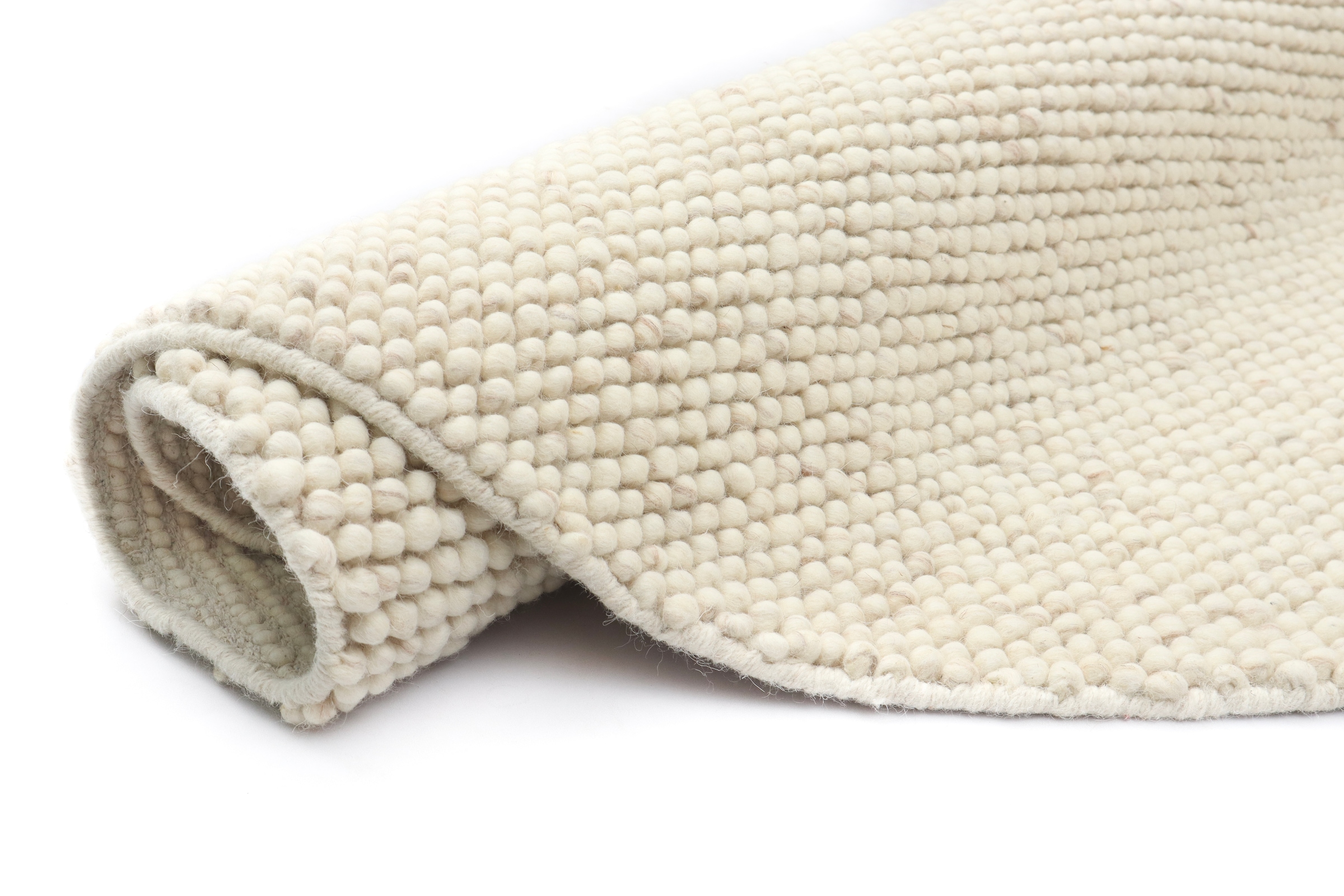 LeGer Home by Lena Gercke Teppich »Ainhoa, handgewebt, Wolle« rund 12 mm Höhe Teppich, Wohnzimmer, Schlafzimmer, Esszimmer