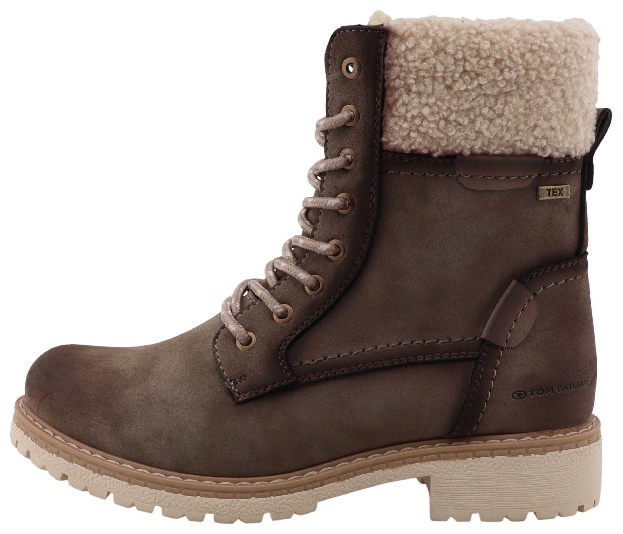 TOM TAILOR Winterboots  Workerboots, Hiking Boot mit Blockabsatz