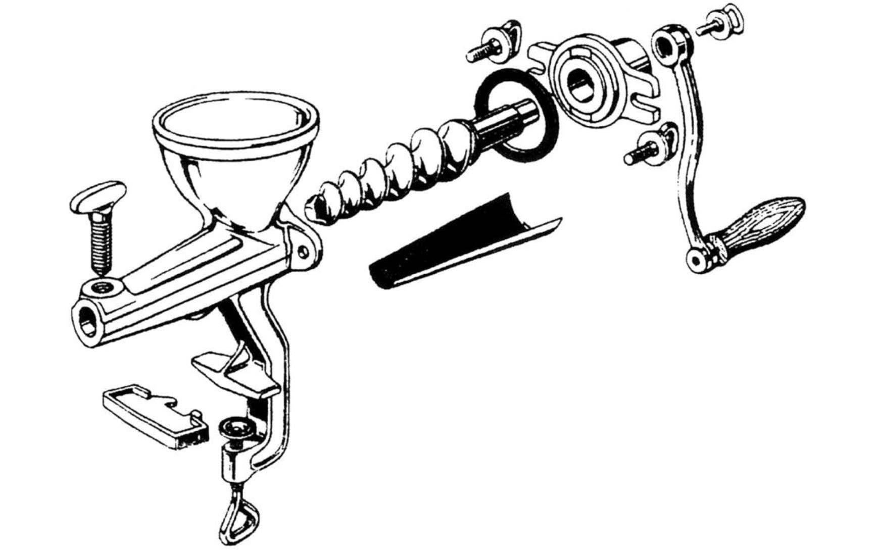 WESTMARK Centrifugeuse »Saft- und Beerenpresse Starke Else, 29 x 10,5 x 43 cm« presse manuelle à jus et baies en tôle d'acier avec fixation de table