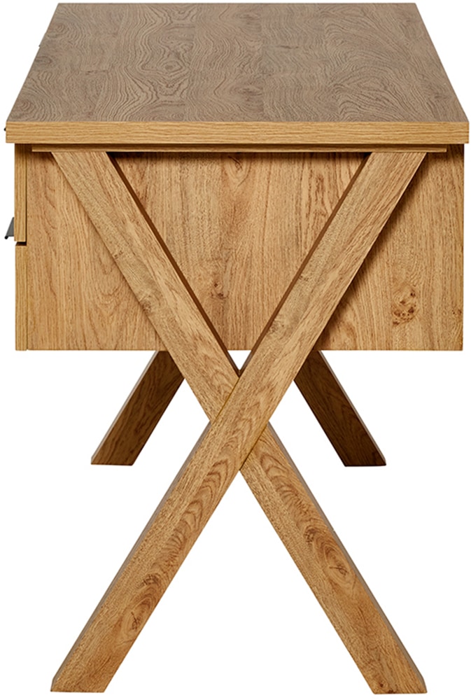 Jahnke Schreibtisch »X-CLUB D 15« 1 Stk. tlg. grosse Arbeitsfläche, stabiles X-Gestell, Stauraum, Breite ca. 146 cm