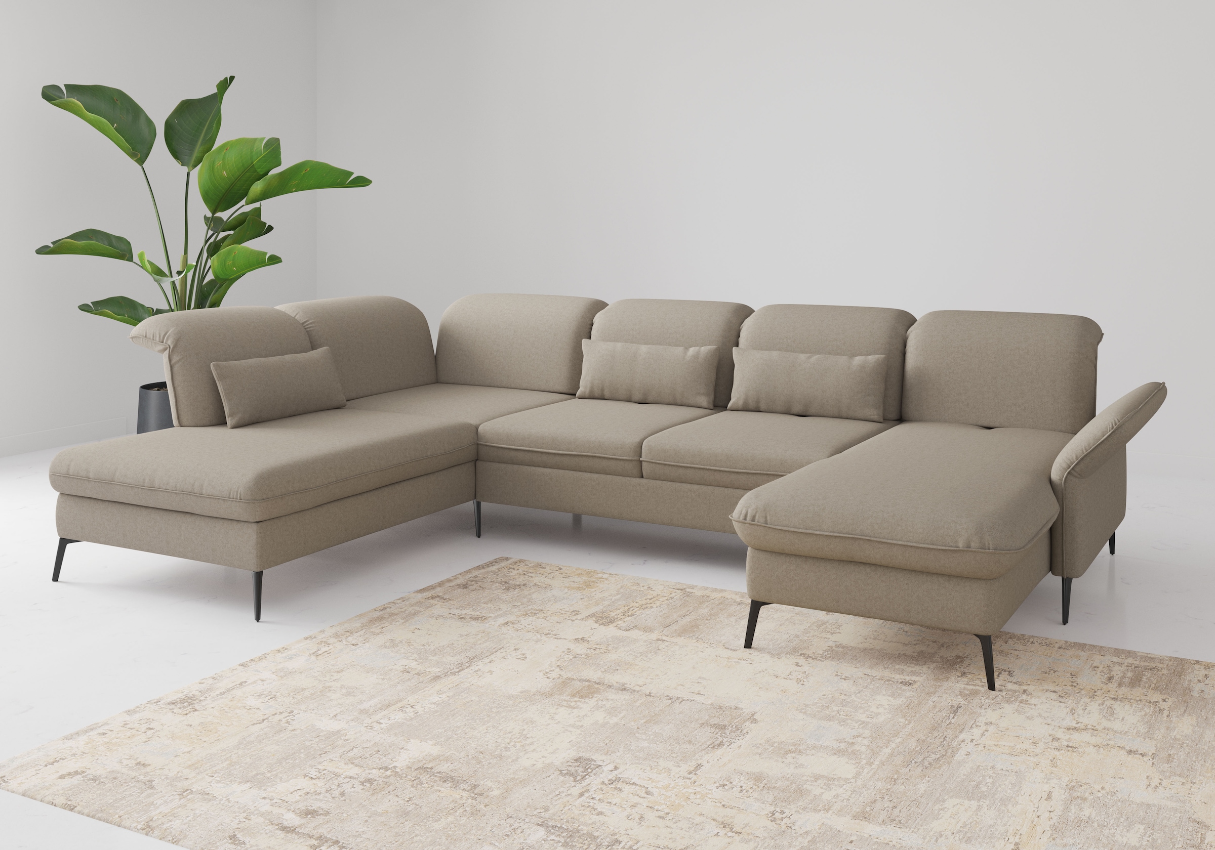 sit&more Paysage de salon »Emely, inkl. Sitztiefenverstellung« wahlweise mit Bettfunktion,Bettkasten,Kopf- & Armteilverstellung