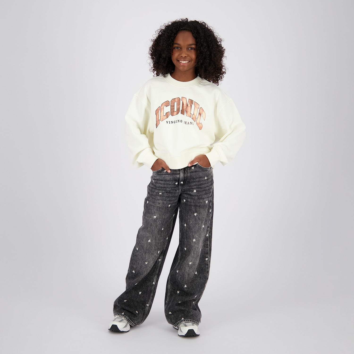 Vingino Sweat-shirt »Nadien«, avec imprimé, mélange de coton
