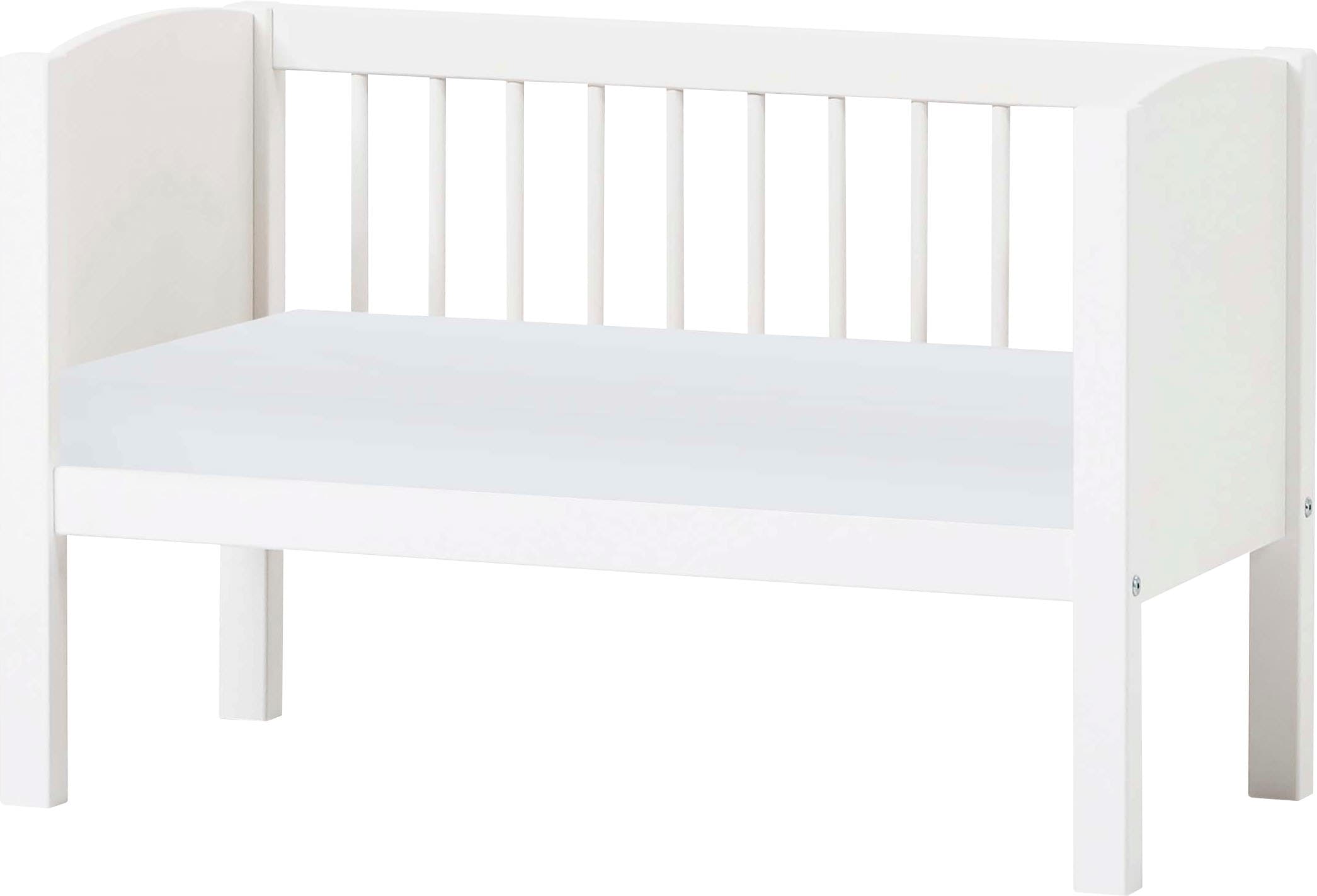 Hoppekids Stubenbett umbaubar zu Sitzbank, wahlweise mit Matratze & Zubehör