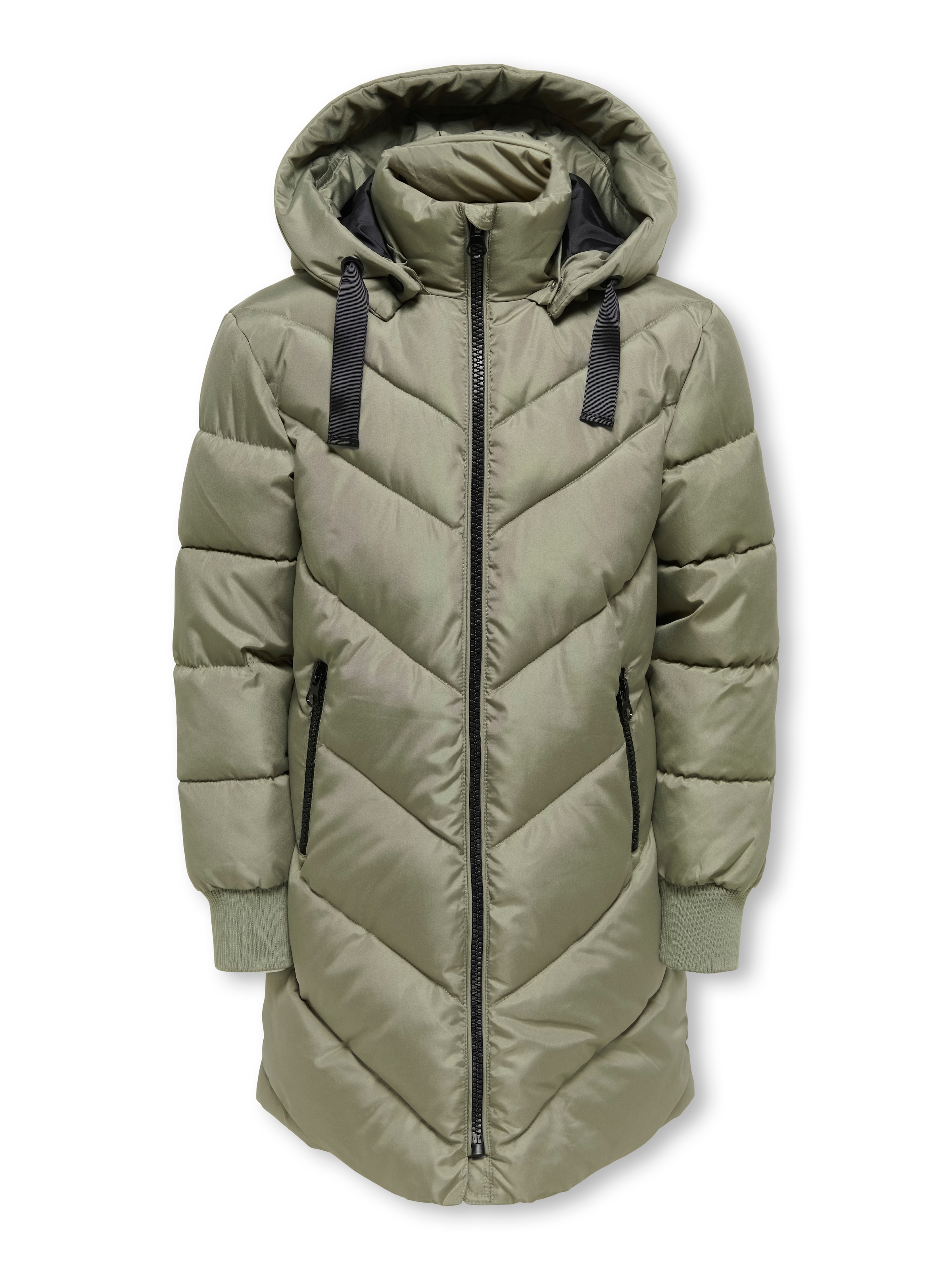 KIDS ONLY Steppjacke »KOGSKYLAR HOOD JACKET VD OTW« mit Kapuze Langjacke mit abnehmbarer Kapuze