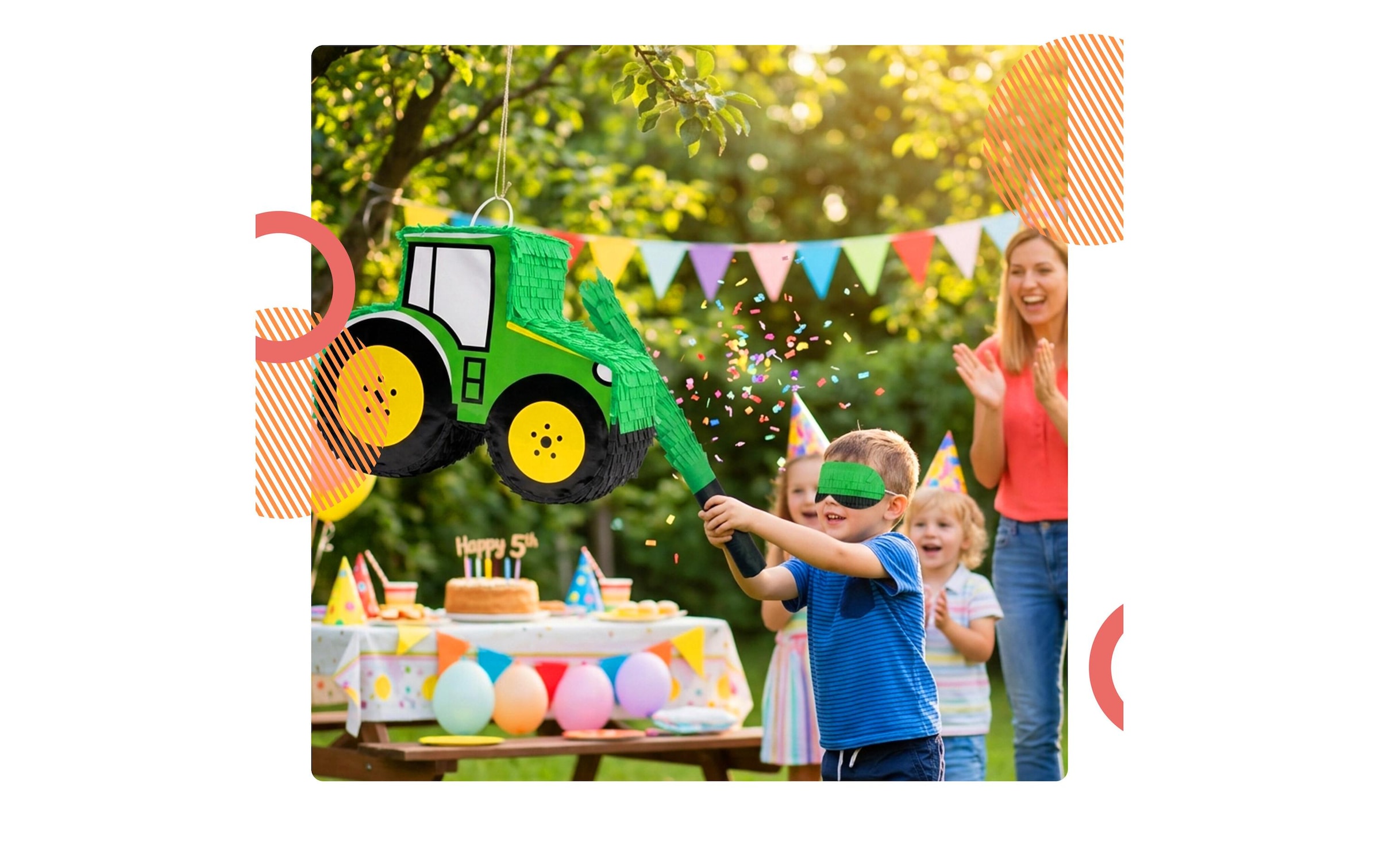 relaxdays Pinata »Traktor Traktor«
