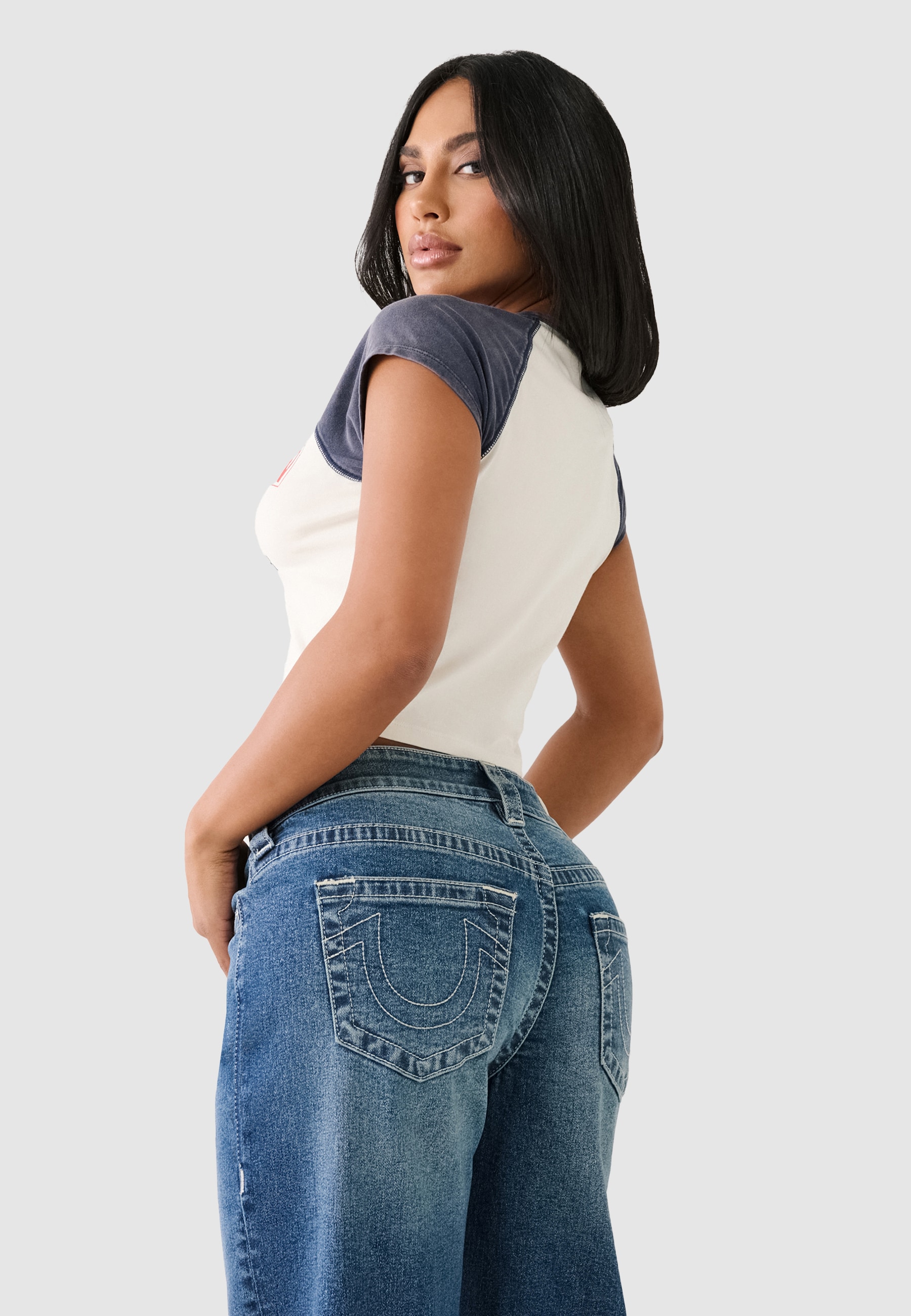 True Religion Loose-fit-Jeans »BOBBI BAGGY JEAN« Baumwollmischung, loose fit, regular waist