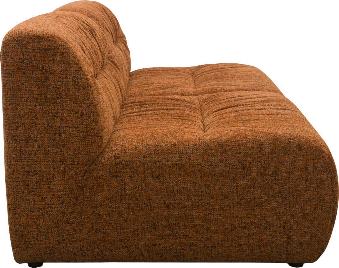 DOMO collection Canapé Big »Solum, Retro Design, 204 cm breit, runde Form, grosszügiger Polsterung,« avec ressorts