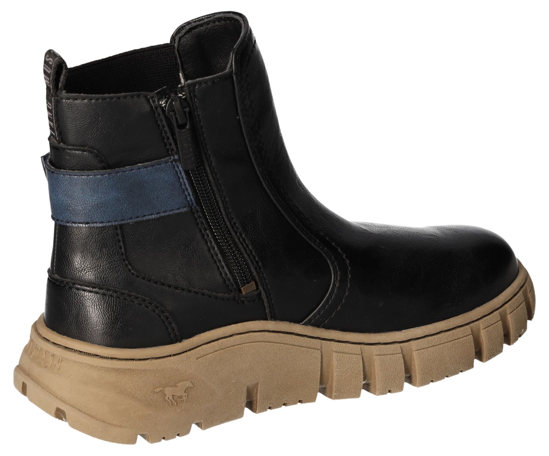 Mustang Shoes Winterboots  , Stiefelette, Schlupfboots, Plateausohle, mit Stretcheinsatz