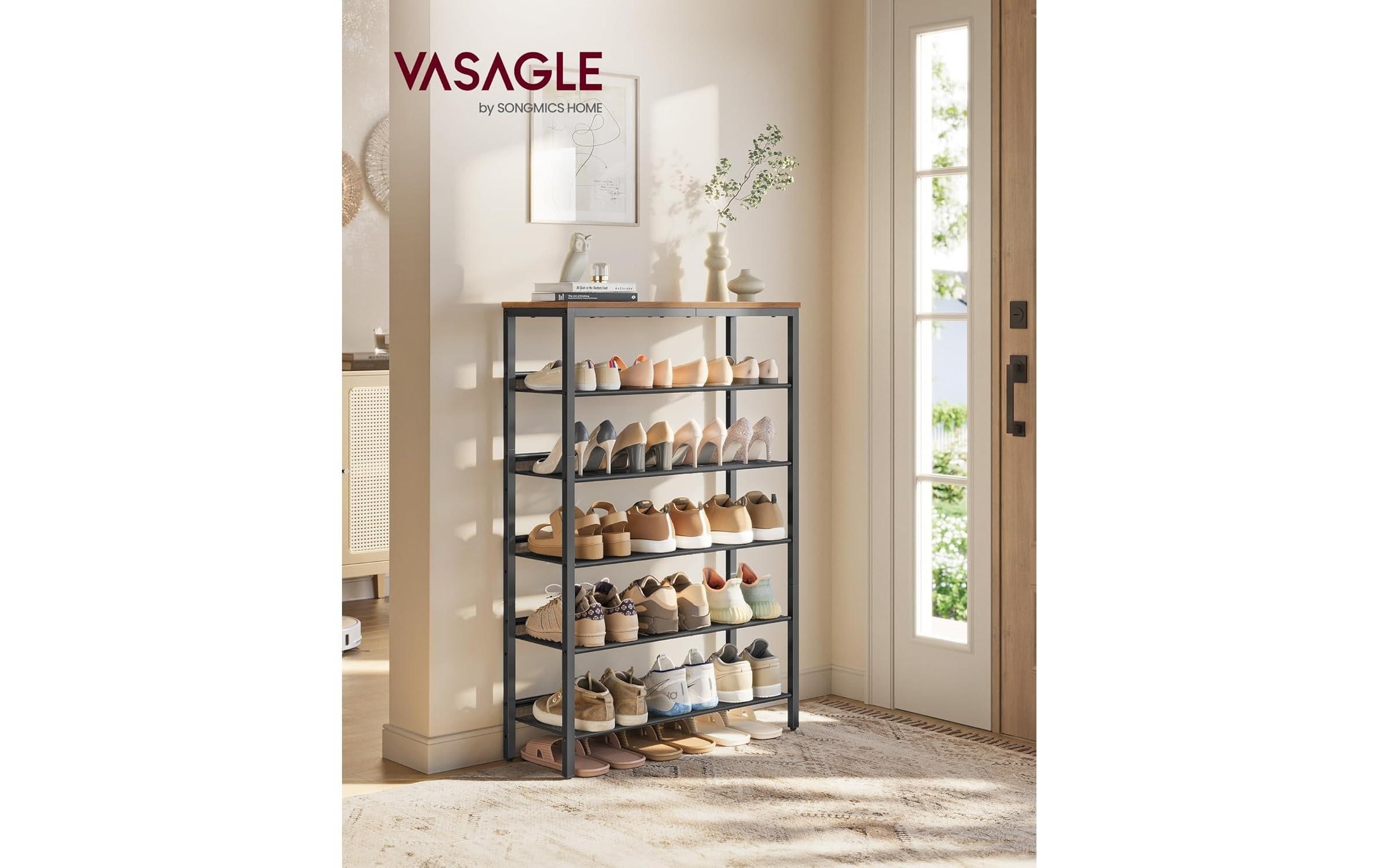 VASAGLE Schuhregal »Industrial 28 x 114 cm«