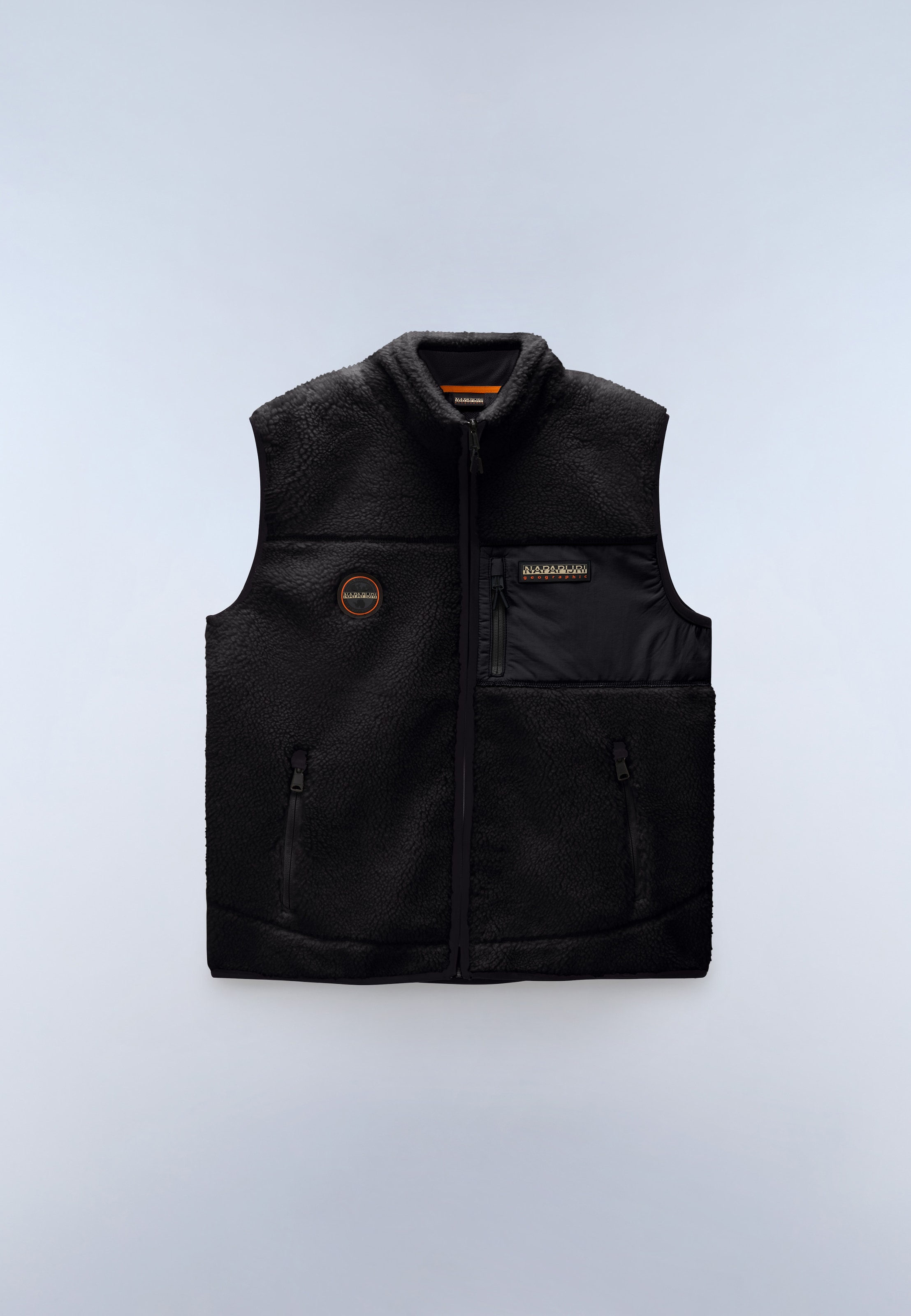 Napapijri Gilet polaire »YUPIK V 2 BLACK BEAUTY« style sportif, en polyester, design sans manches