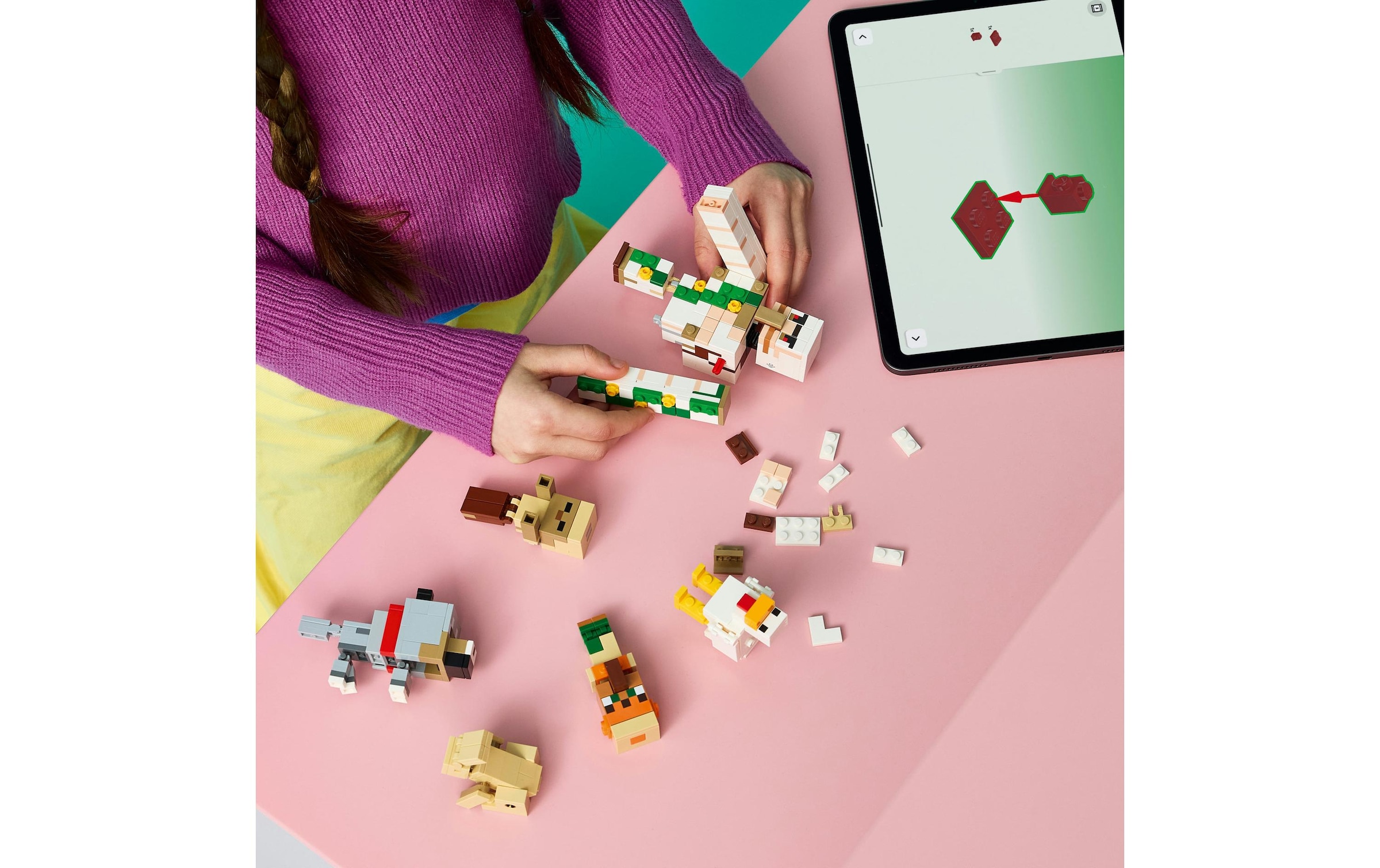 LEGO® Pions de construction »Angriff des Hühnerreiters in der Wüste (21592), LEGO Minecraft« fabriqué en Europe