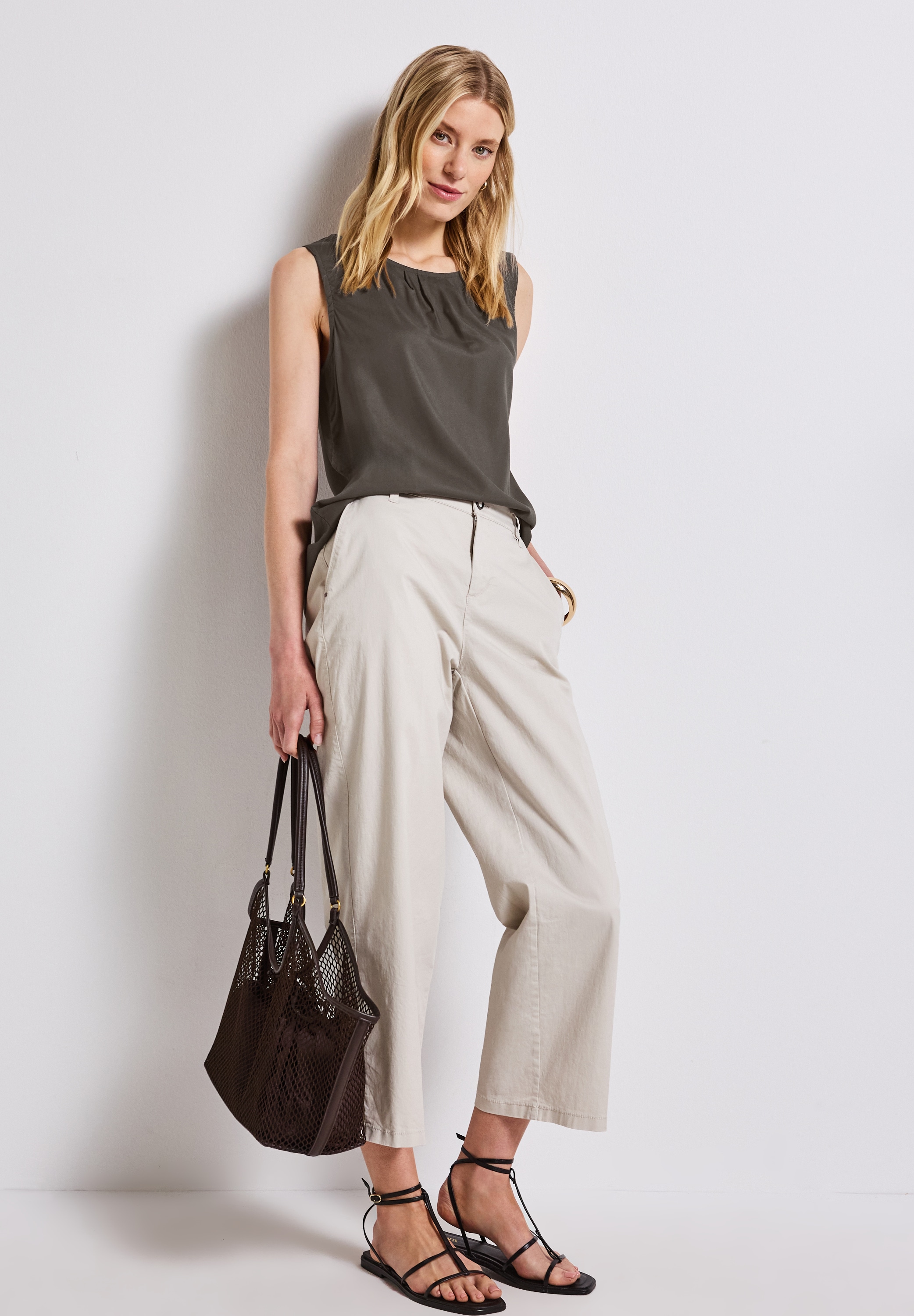 STREET ONE Blusentop mit Raffung