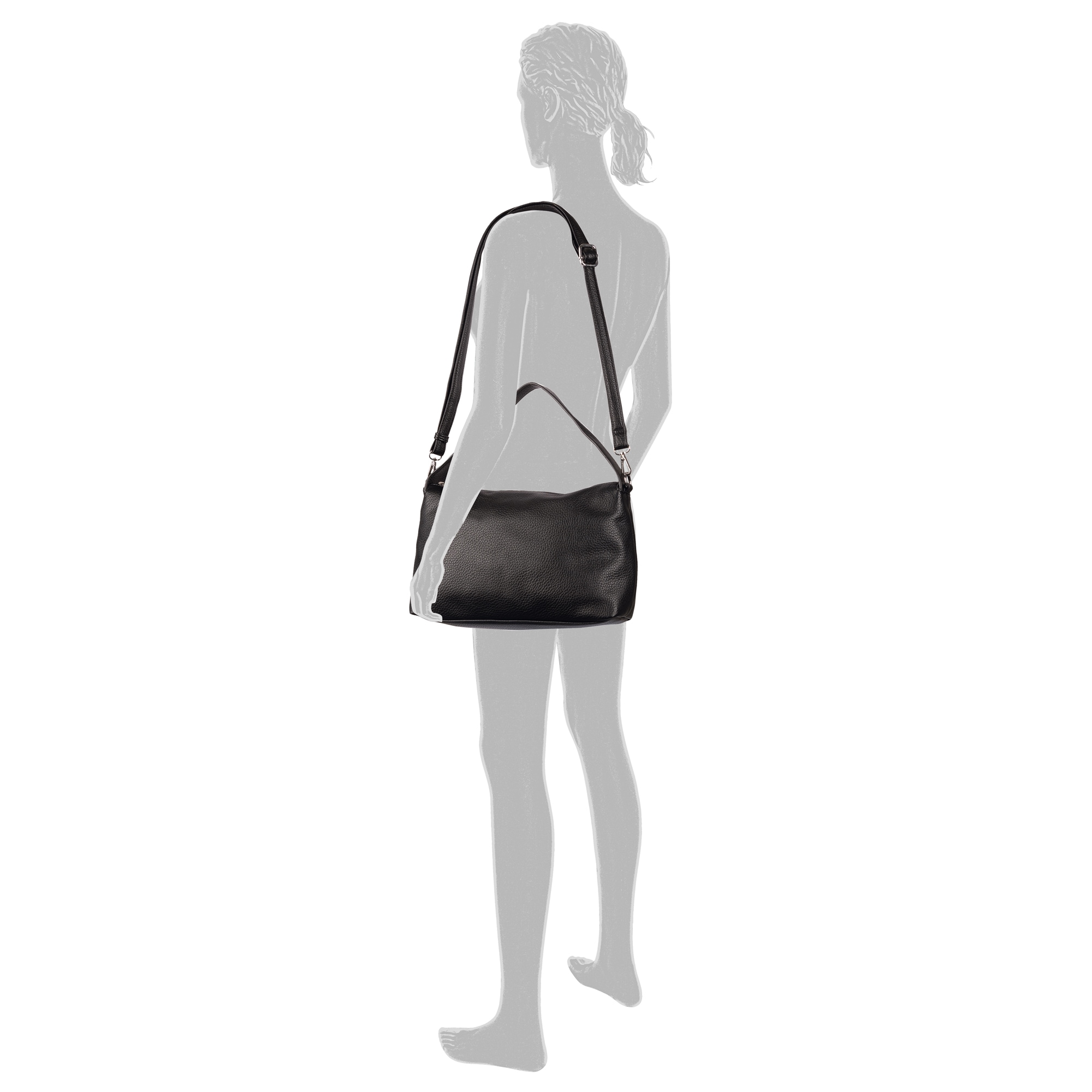 TOM TAILOR Schultertasche »Lissi« besonders weiches Material lässig fallend mit trapzförmigen Schnitt