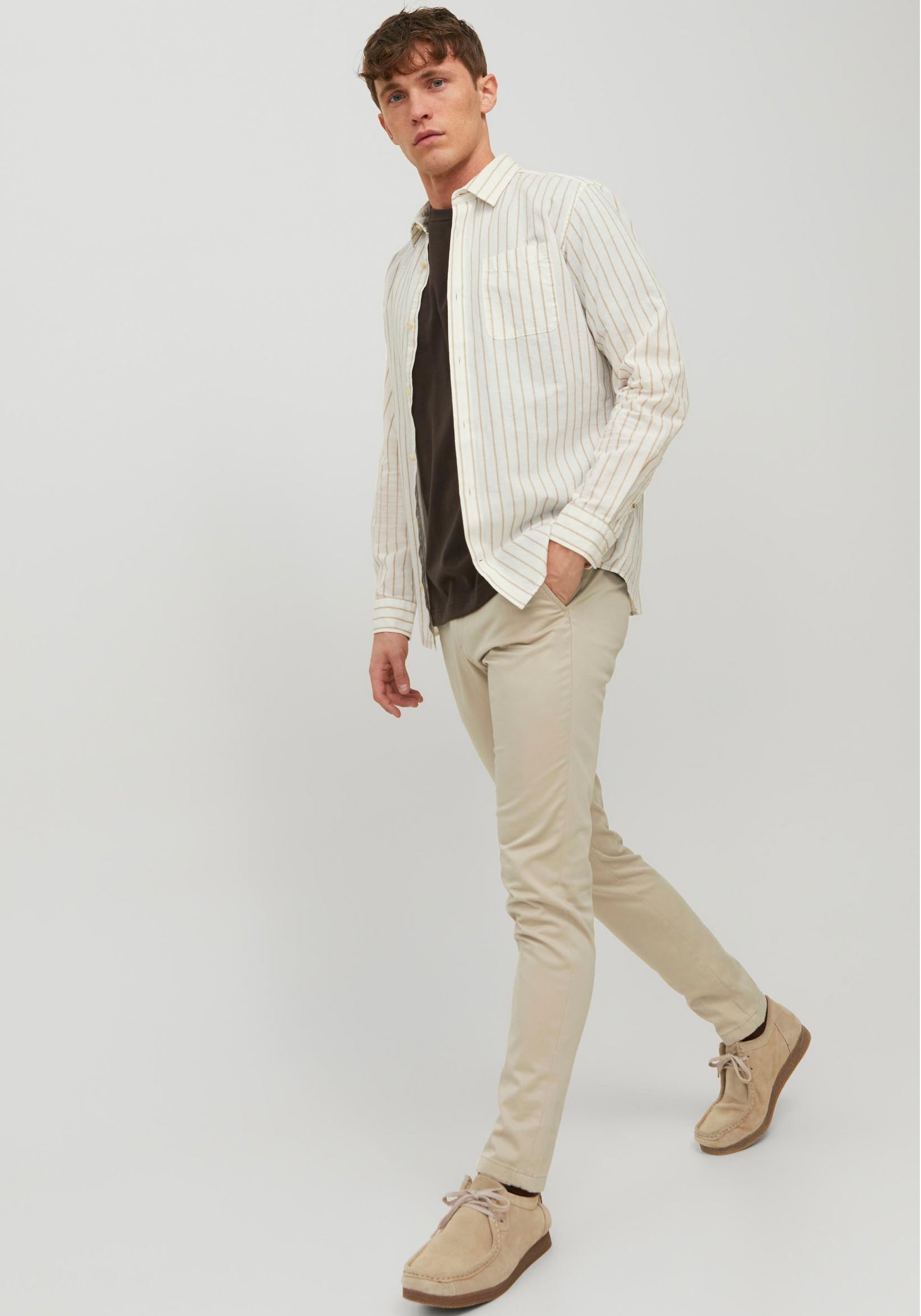 Jack & Jones Chinos »JPSTMARCO mit Stretchkomfort und schmalem Bein«  Baumwollmischung, slim fit