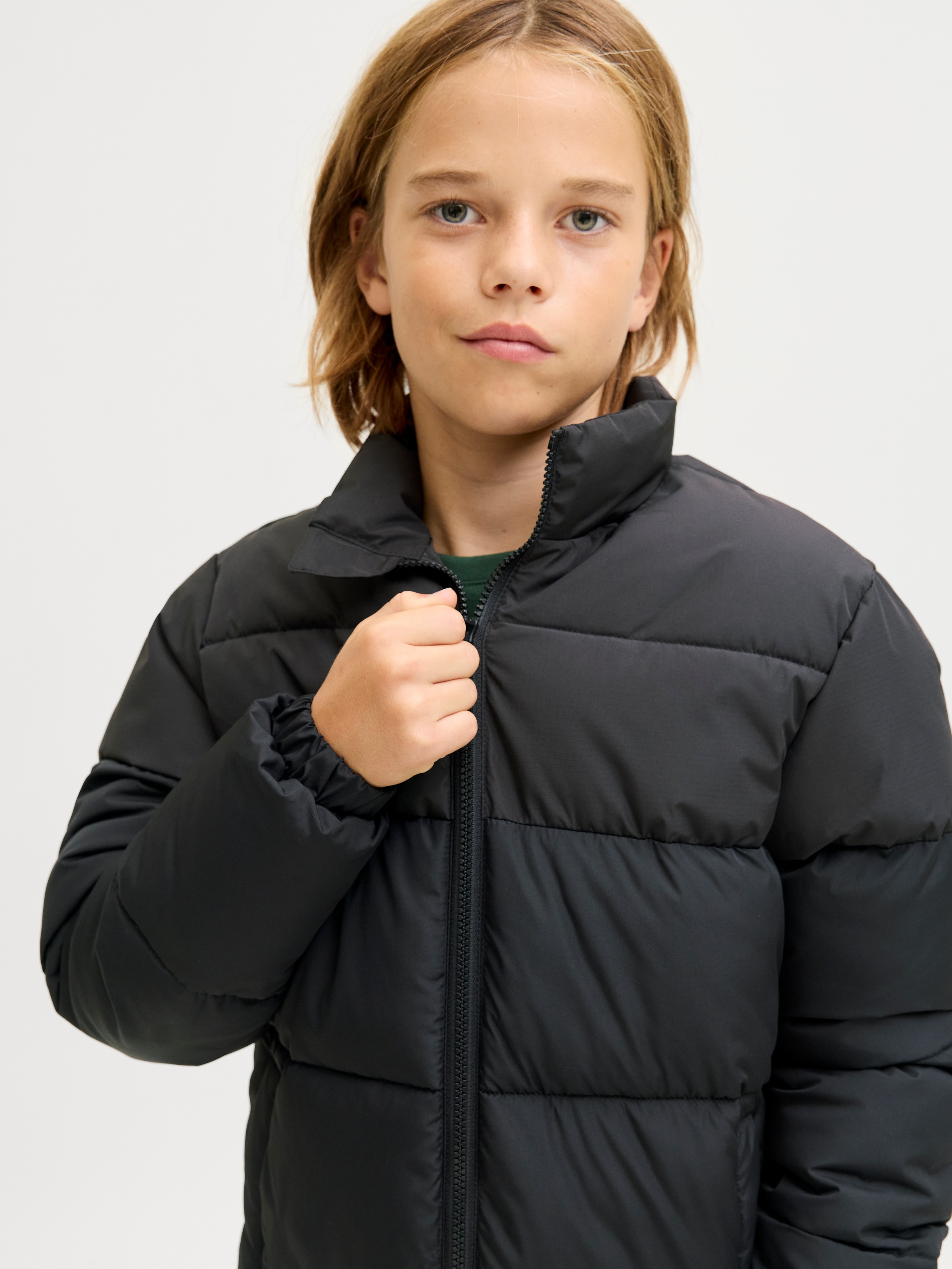 Jack & Jones Junior Steppjacke »JJMAZE PUFFER COLLAR JNR« ohne Kapuze