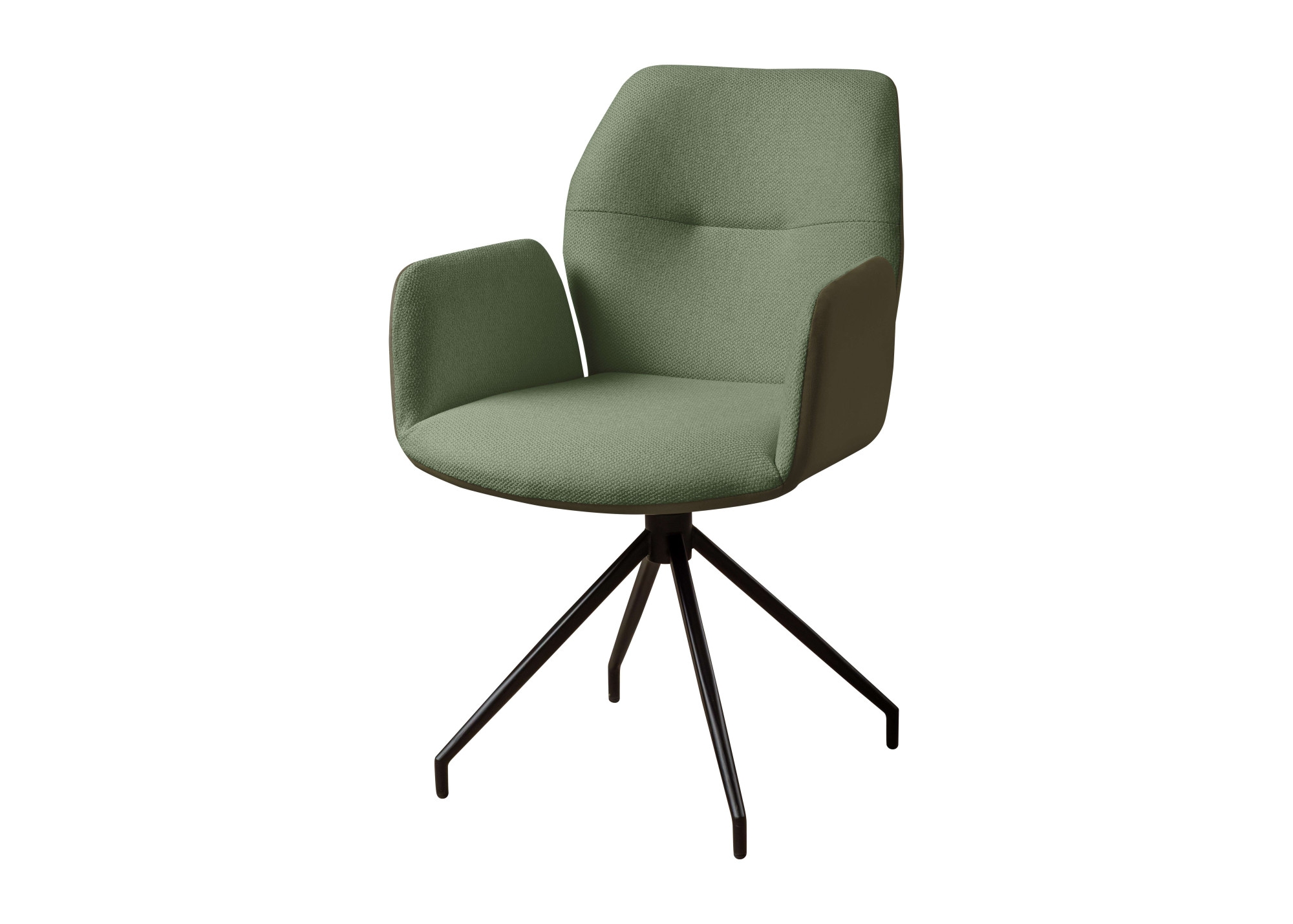 GOODproduct Armlehnstuhl »Bruna Drehstuhl, Polsterstuhl, Esszimmerstuhl, Küchenstuhl, 4-Fussstuhl« () 360° drehbar, mit automatischer Rückstellung, 2-Stoff-Design