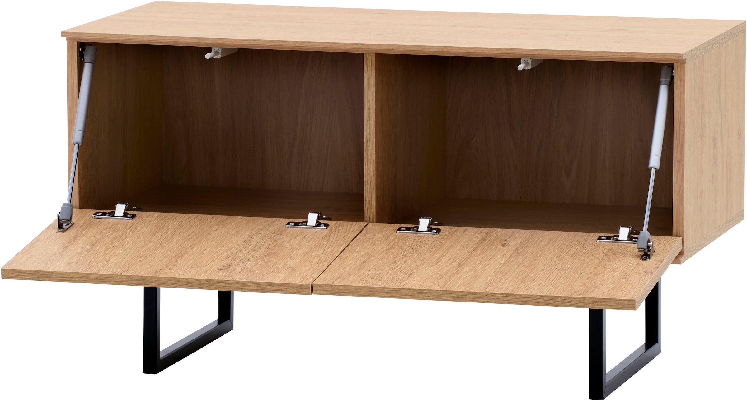 Home affaire Schuhbank »Lund, Garderobenbank mit Klappen, moderne Sitzbank« viel Stauraum, Platz für ca. 6 Paar Schuhe, 90 cm breit