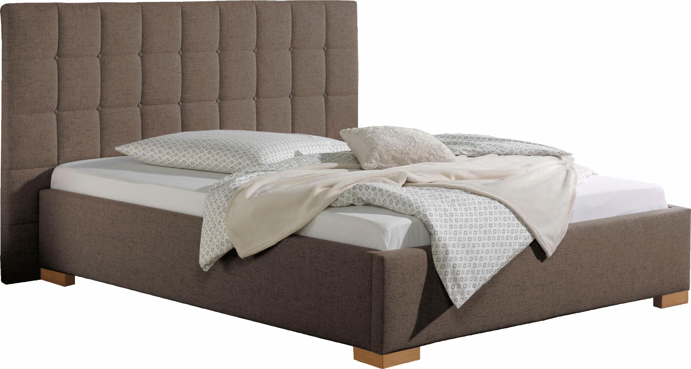 Maintal Polsterbett »Cueno« mit und ohne Matratze in 2 Ausführungen, Steppung mit Knopfheftung