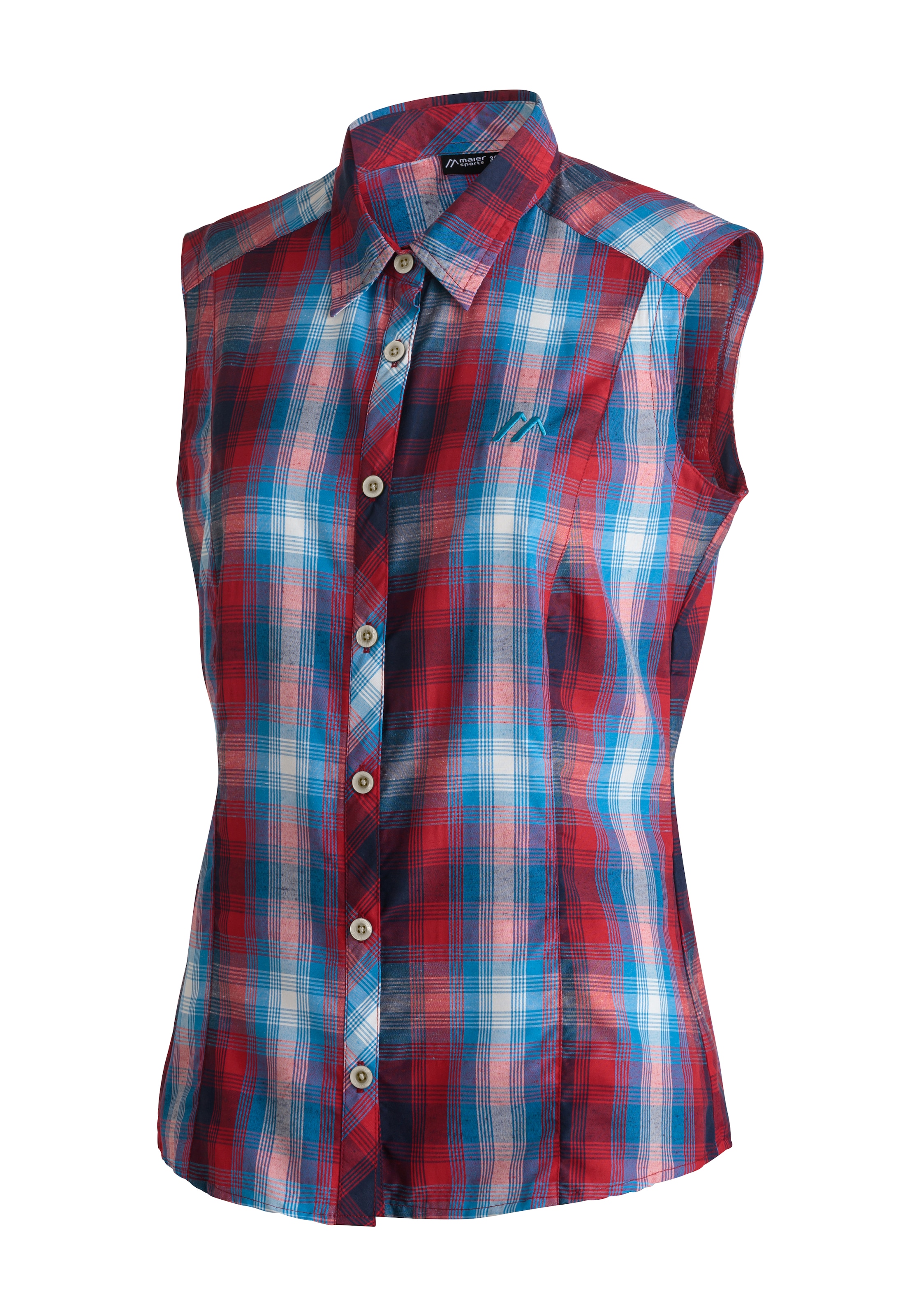 Maier Sports Funktionsbluse »Paloma« ärmellose Damen Bluse, sommerliches Blusen-Shirt, Karobluse, Reg. Fit