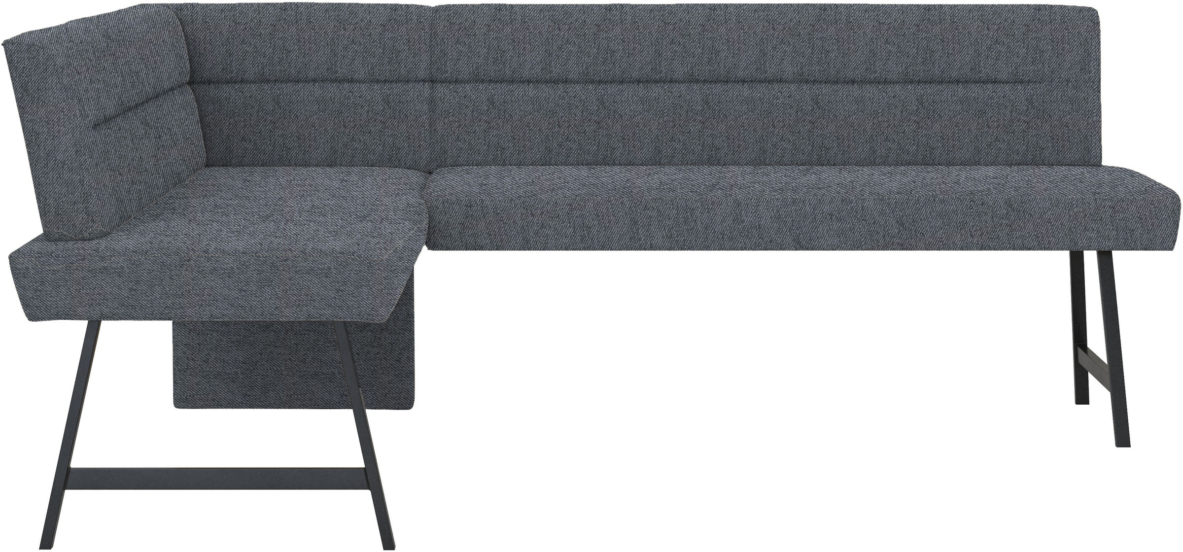 GOODproduct Ensemble de bancs d'angle »Sava« Ensemble, 4 cuis tlg. Eckbank mit Wellenfederung im Sitz, Tisch Massiv Eiche