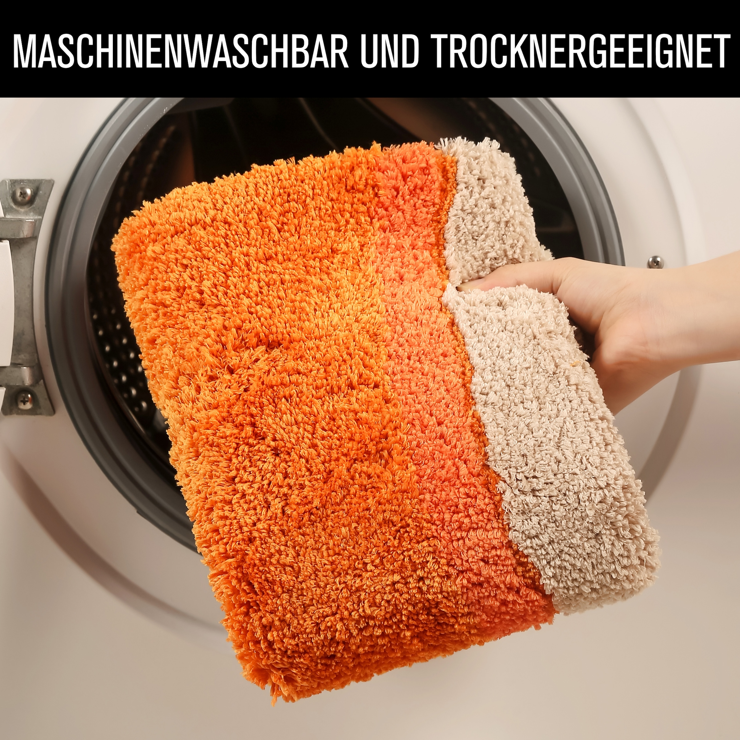 my home Tapis de bain »Belio, Badvorleger, Badezimmer Teppich« Höhe 20 mm Badematte, Badteppich, Badematten auch als 2 tlg. Set erhältlich, bunt