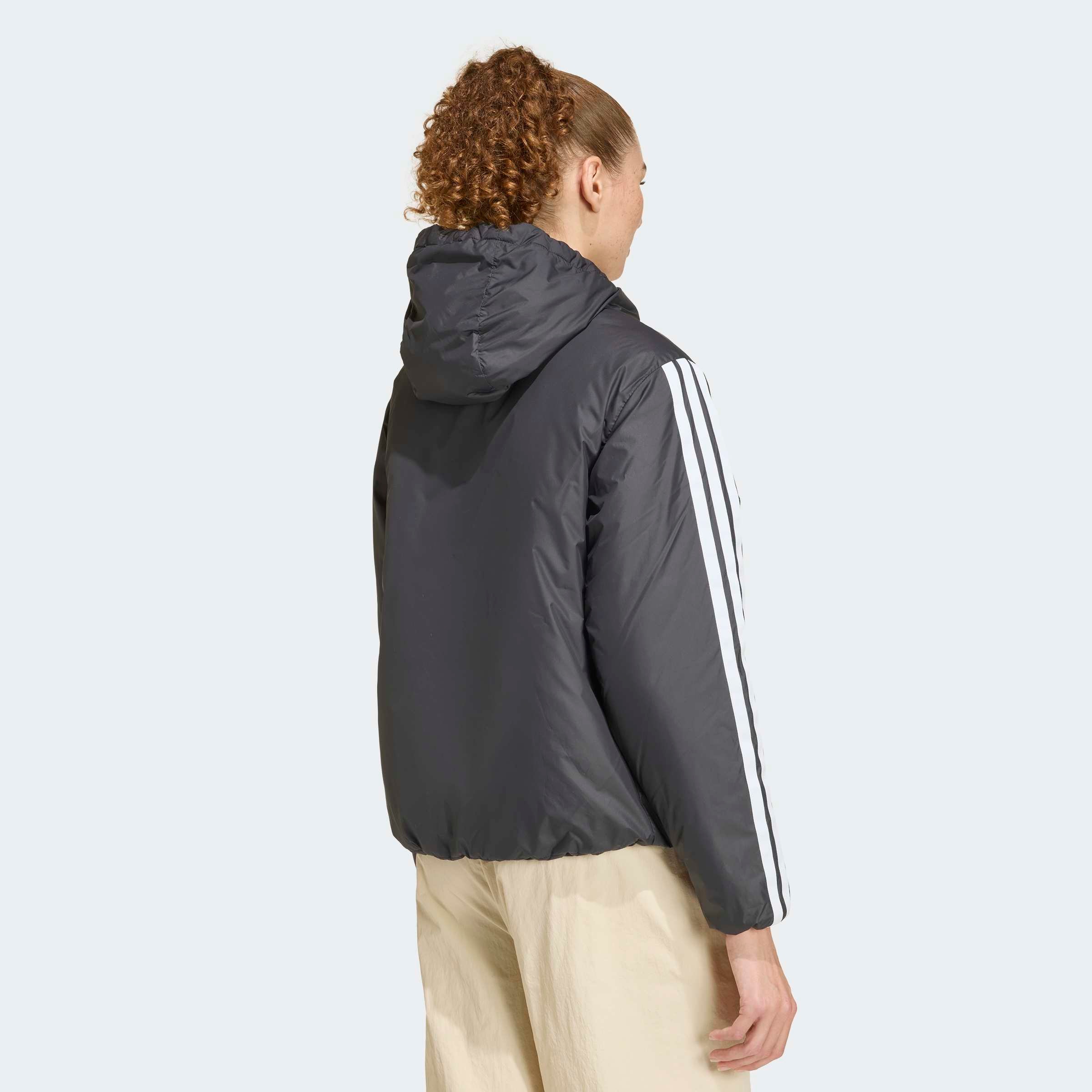 adidas Sportswear Outdoorjacke »W ESS 3S INS HD« für Erwachsene, mit Kapuze, wasserabweisendes Finish