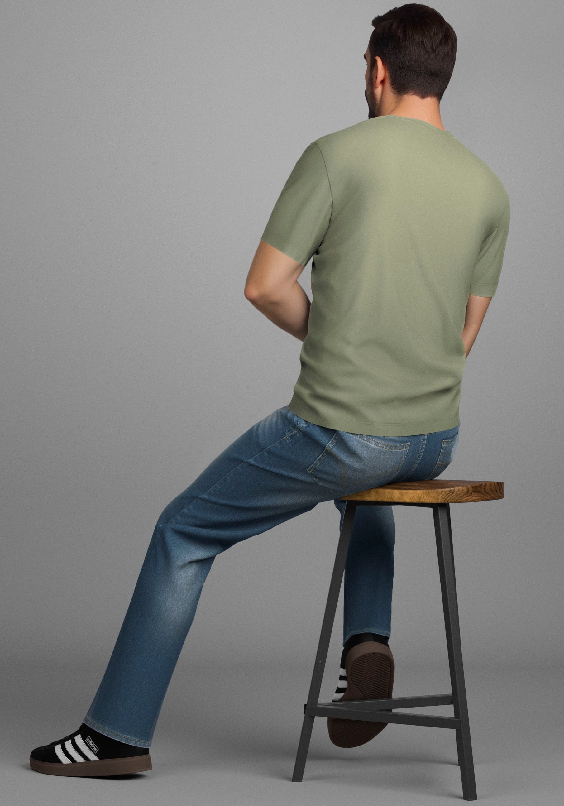 Man's World Shirt à col rond »Neue Kollektion!« mit Print