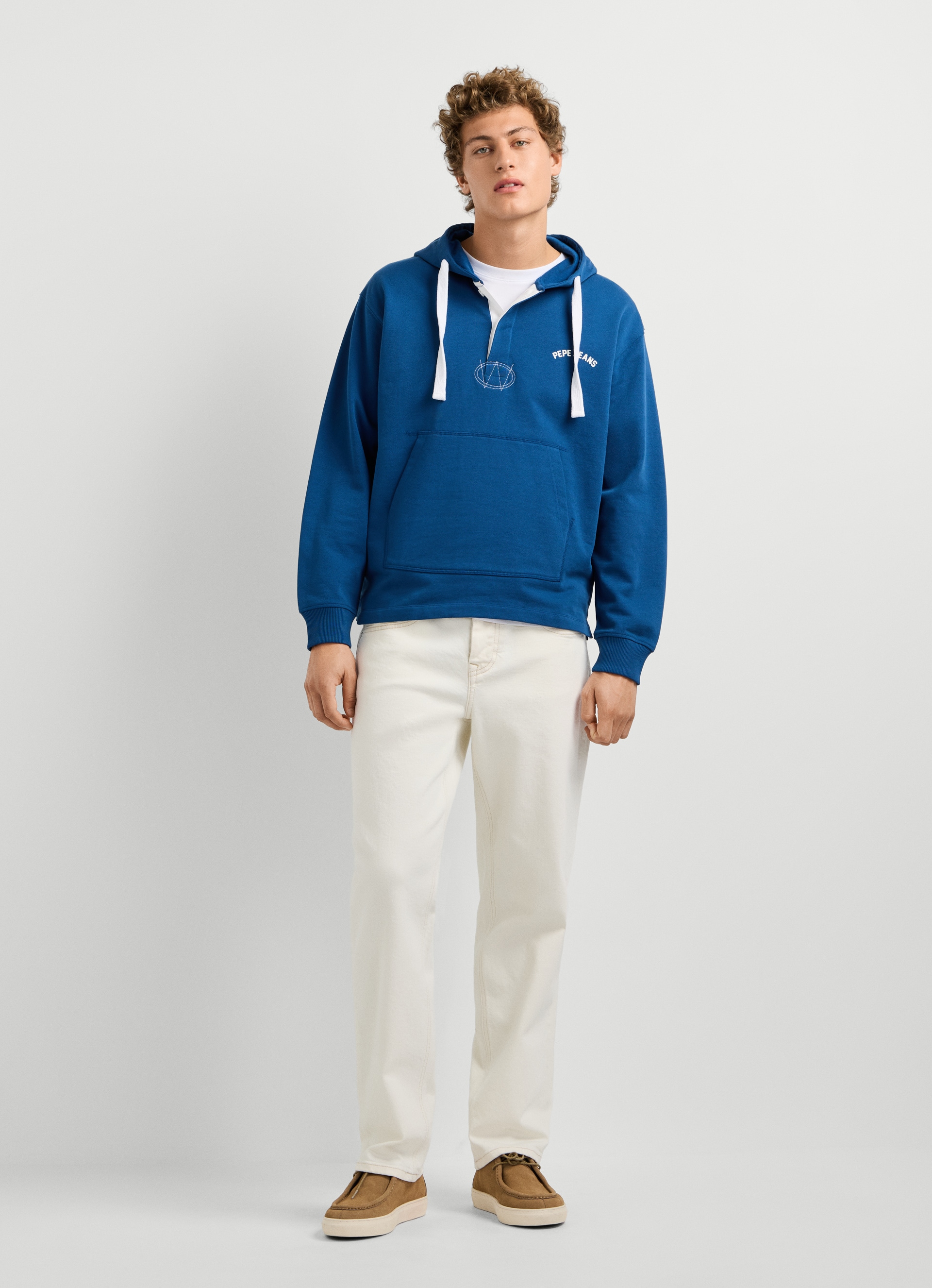 Pepe Jeans Kapuzensweatshirt »JOHN HOODIE«, mit Knopfleiste, Baumwoll-Qualität
