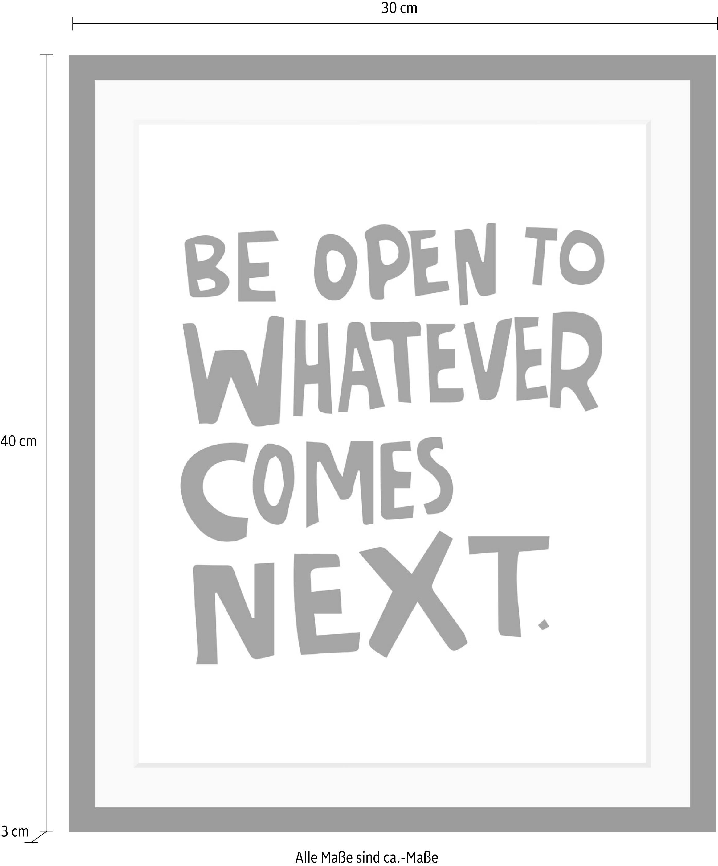 queence Image »Next« HD Premium Poster-Druck inkl. Holzrahmen