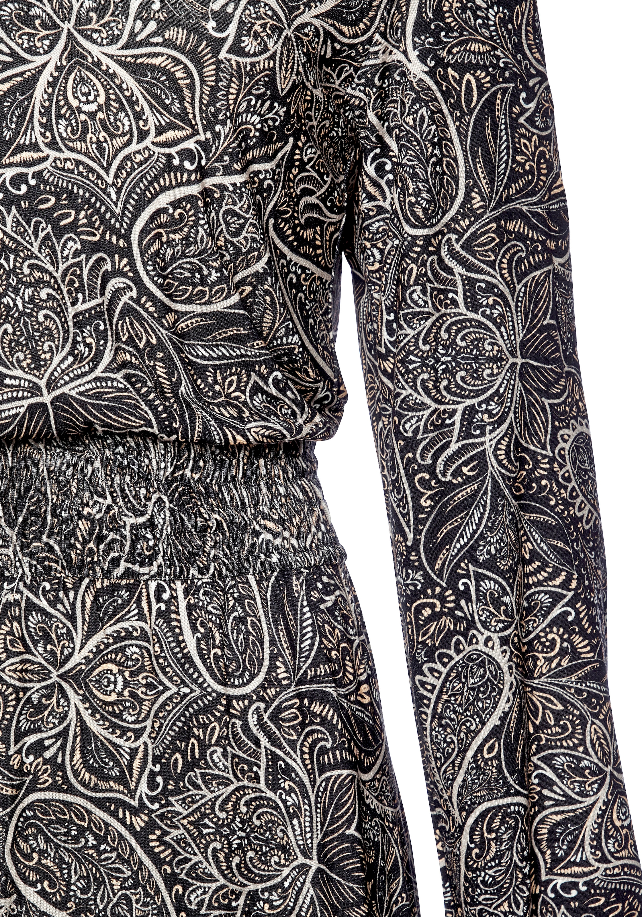 LASCANA Maxi robe mit Smok-Einsatz in der Taille