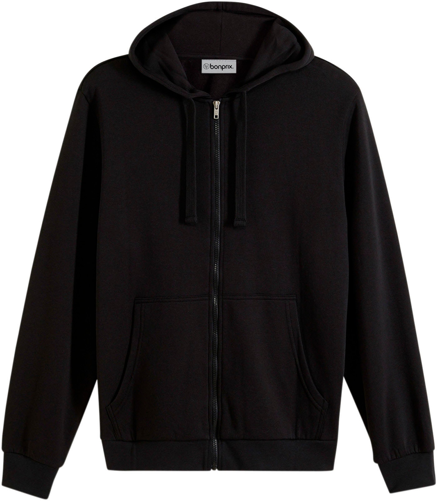 bonprix Sweat à capuche »Kapuzen-Sweatjacke mit Reissverschluss« avec capuche, fermeture éclair, poches kangourou, Regular Fit