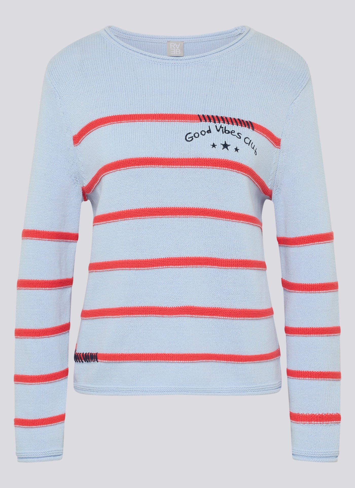 Rabe Pull en tricot mit Streifen Muster