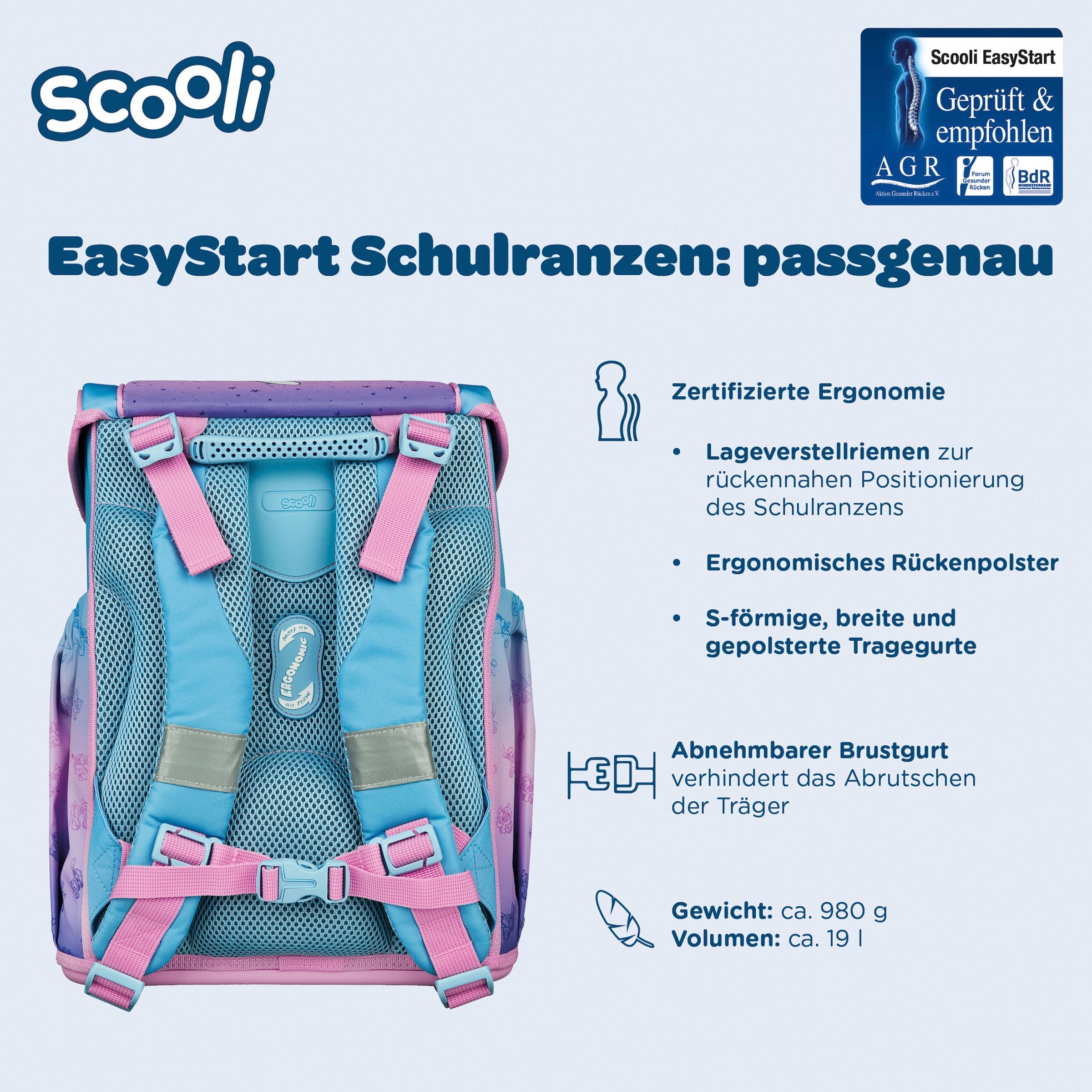 Scooli Cartable »Easy Start« Reflektoren