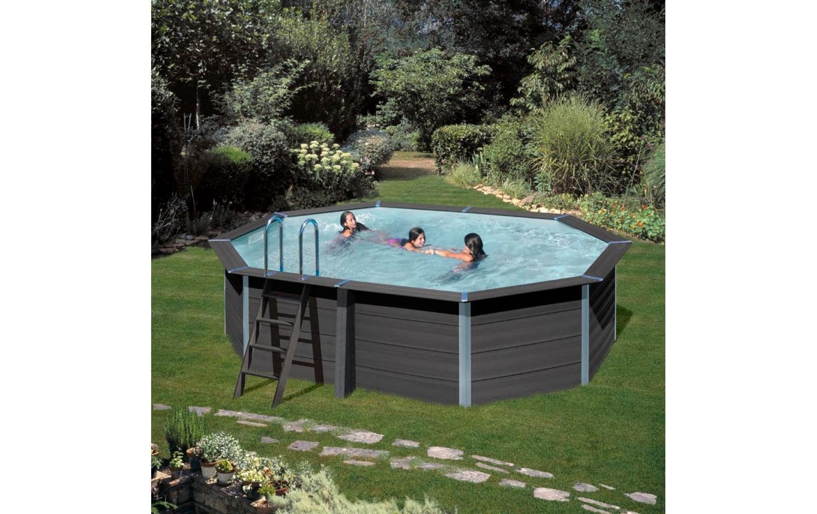 Gre Ovalpool »Avantgarde« 6-tlg., Composite Pool, BxLxH: 386x664x124 cm