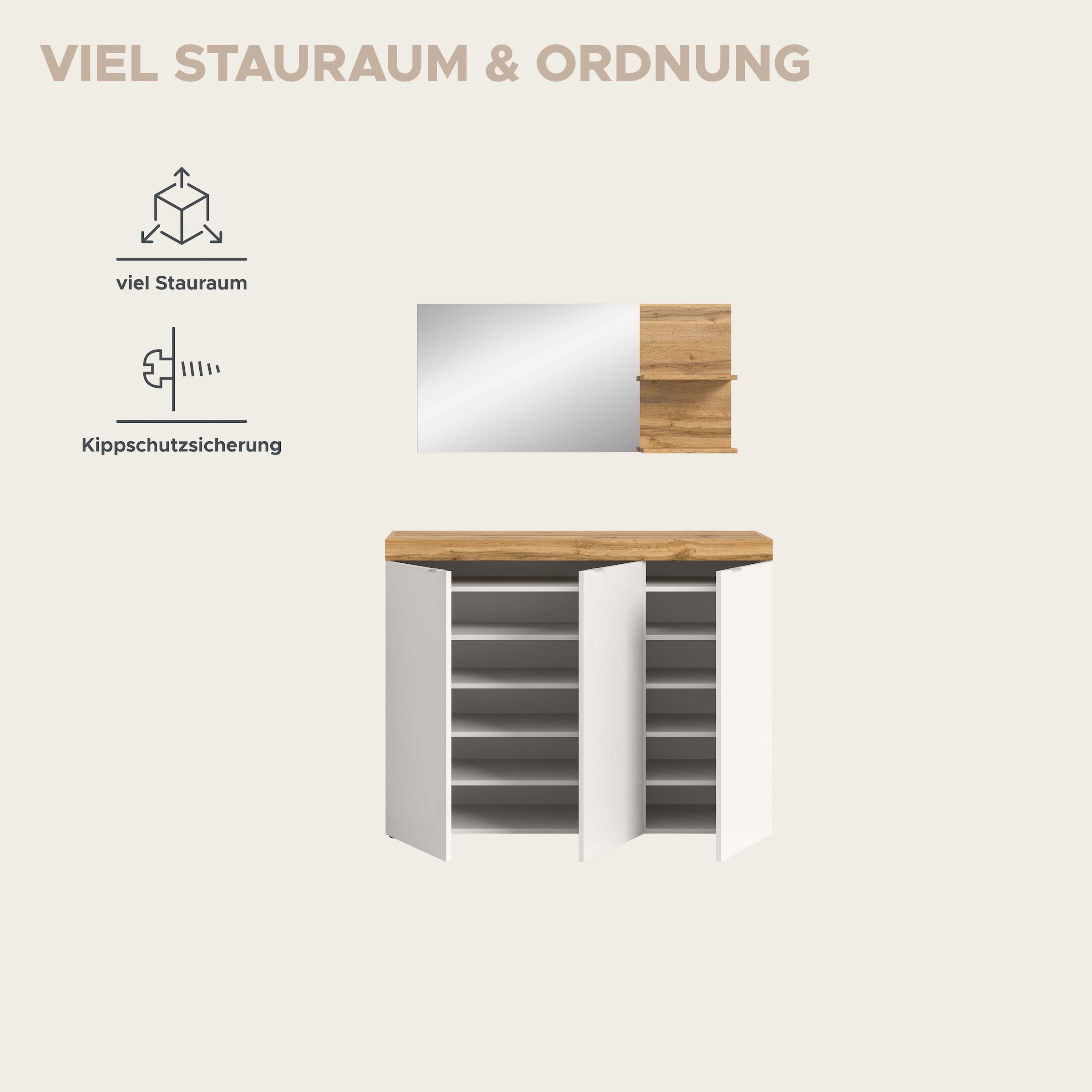 GOODproduct Ensemble de vestiaires »MAMBO II, 2-teilig, hängend oder stehend montierbar« 2 cuis tlg.